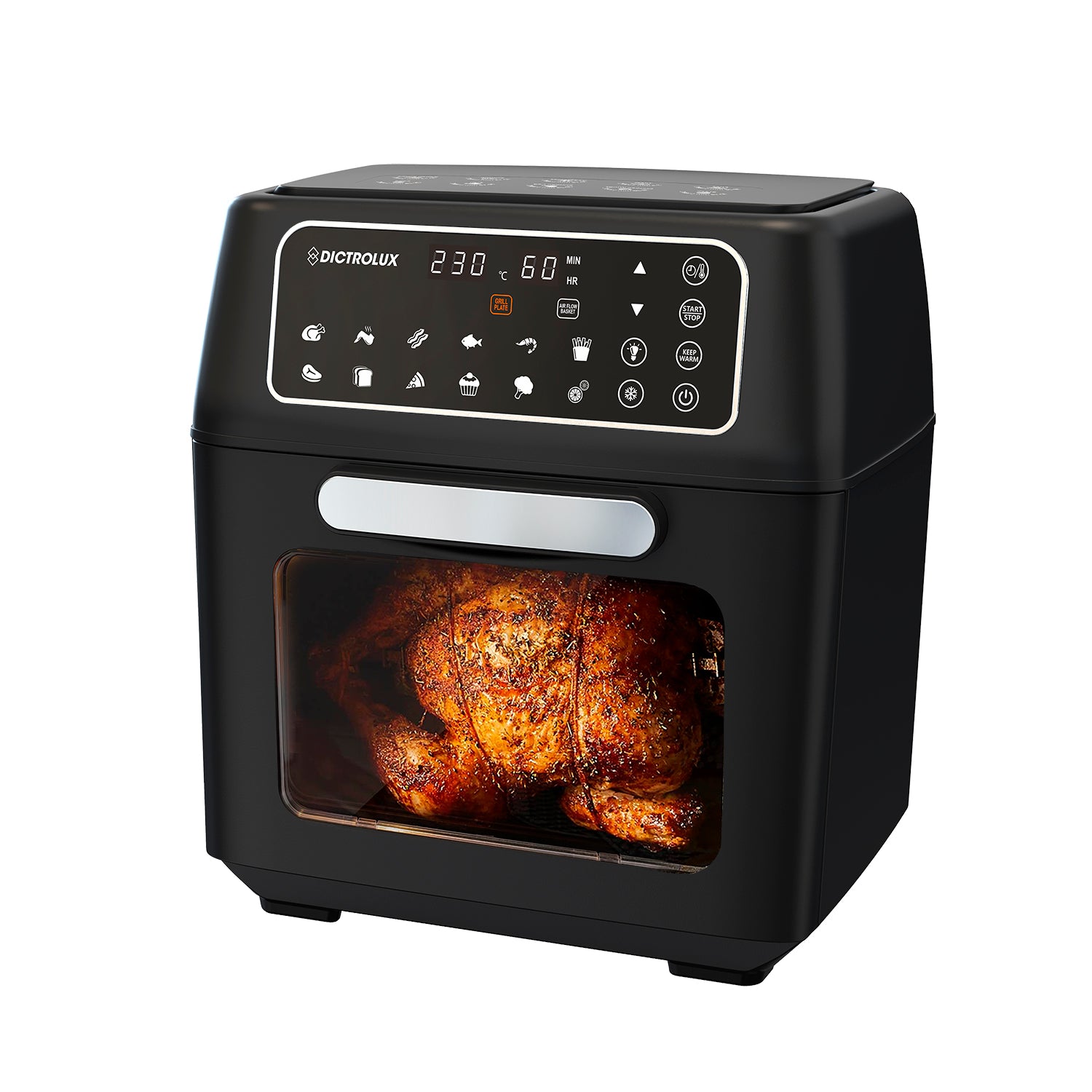 DICTROLUX - Forno e Friggitrice ad Aria Multifunzione Supreme Fry 2400 Watt