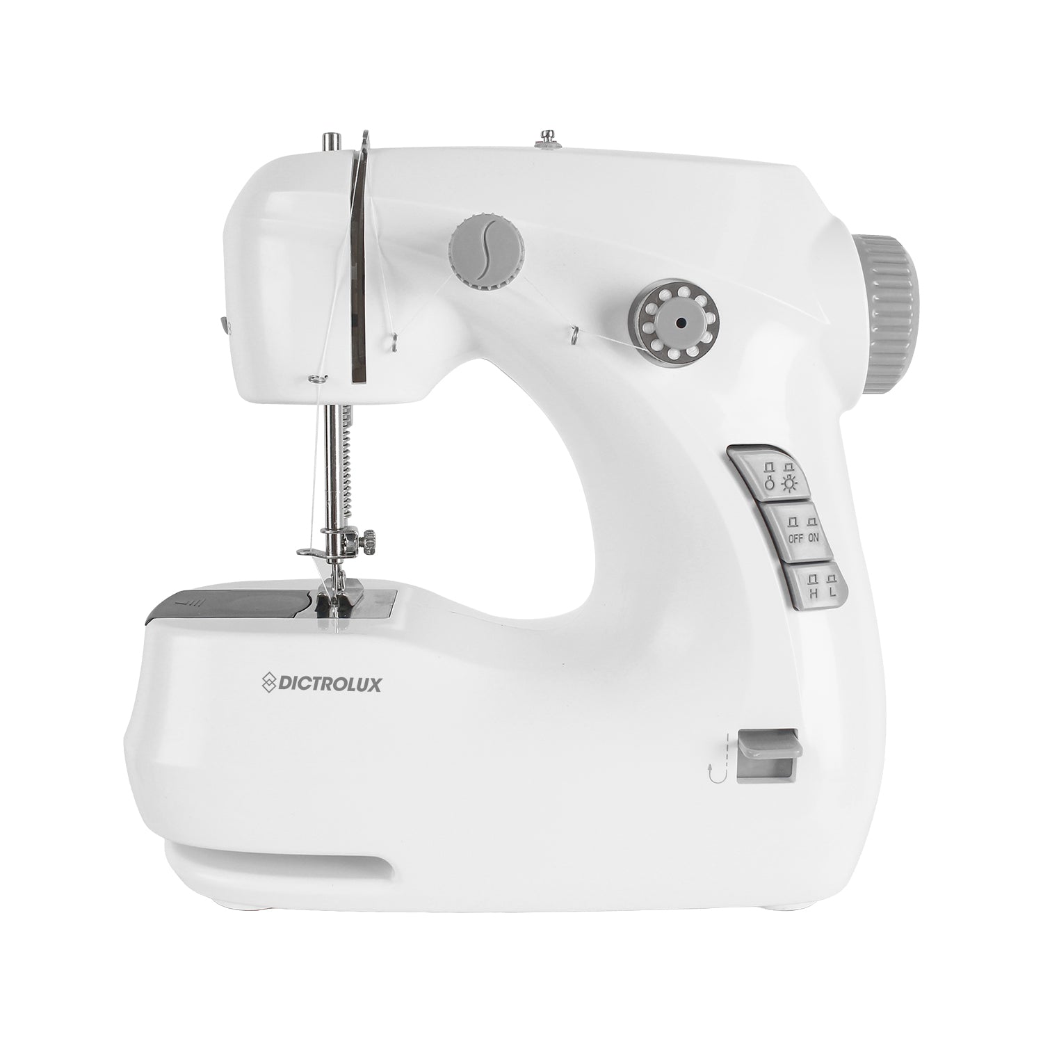 DICTROLUX - Macchina da Cucire Mini Portatile Isabel FHSM-268 con Pedale e Doppio Punto