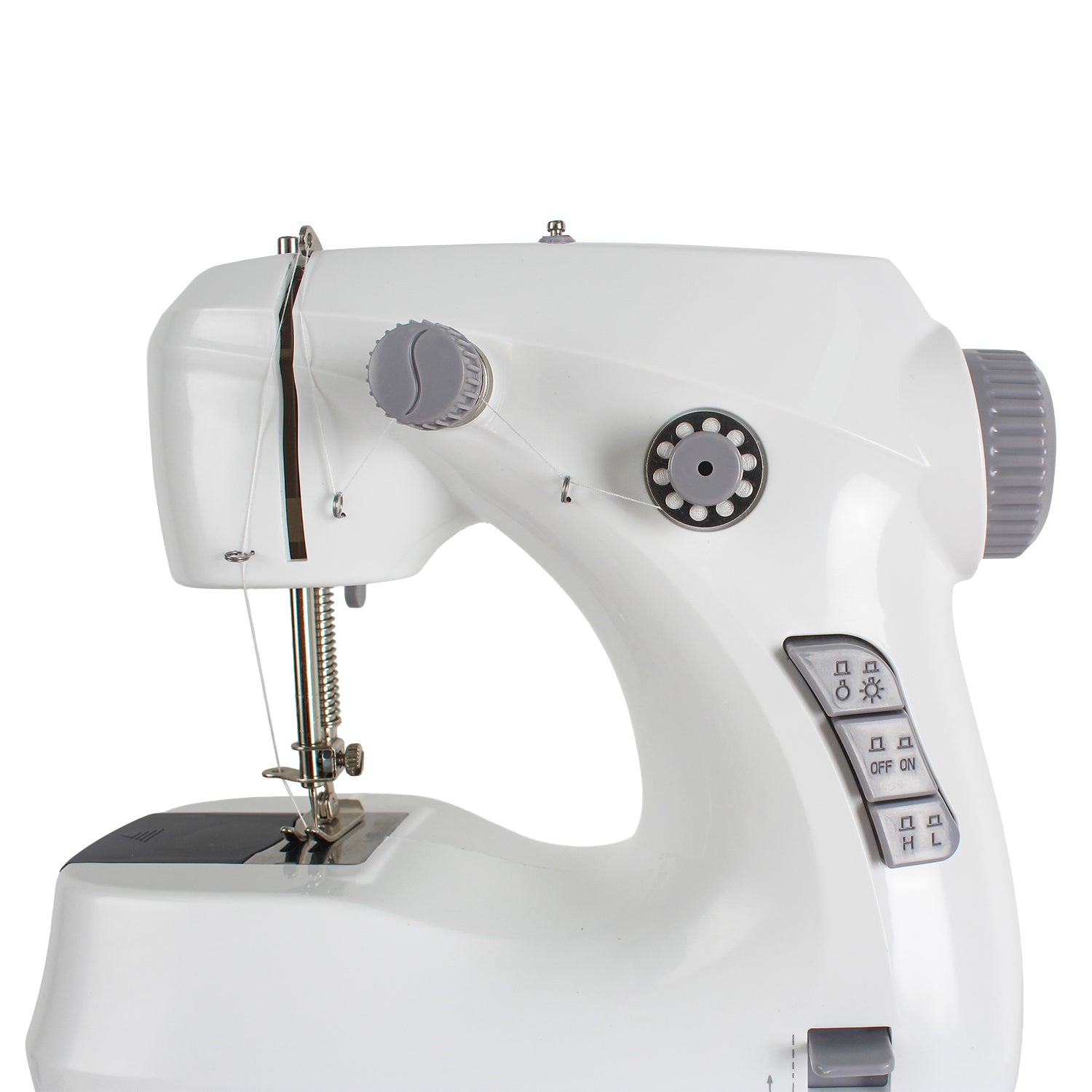 DICTROLUX - Macchina da Cucire Mini Portatile Isabel FHSM-268 con Pedale e Doppio Punto