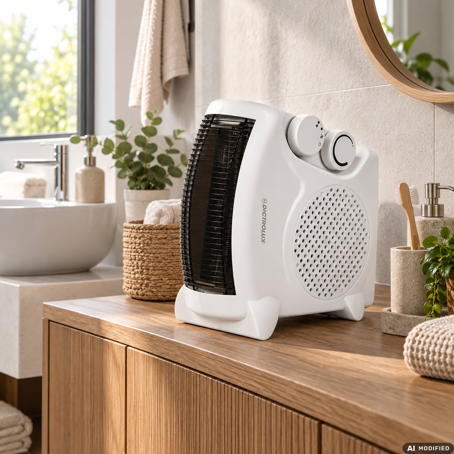 DICTROLUX - Termoventilatore con Termostato 2 Posizioni 2000 Watt