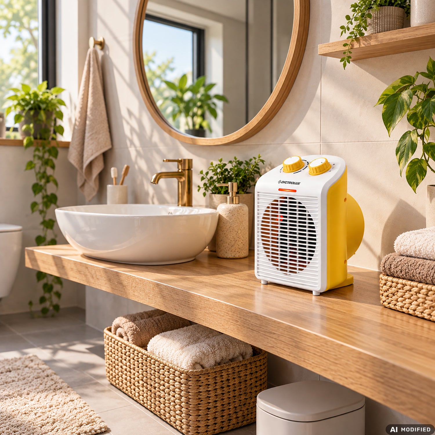 DICTROLUX - Termoventilatore Elettrico Portatile FH18-T 2000 Watt