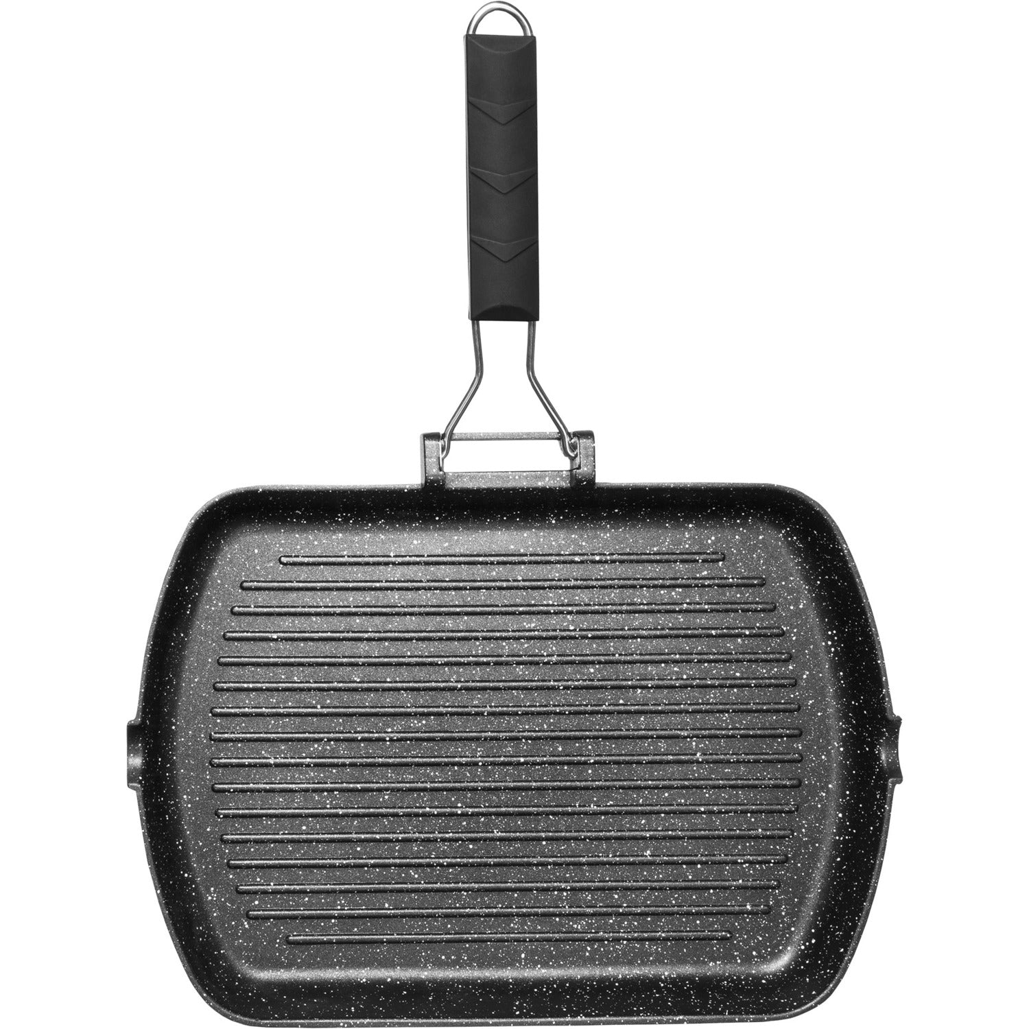 GUSTO CASA - Bistecchiera in alluminio con manico Chef Stone 26x36 cm