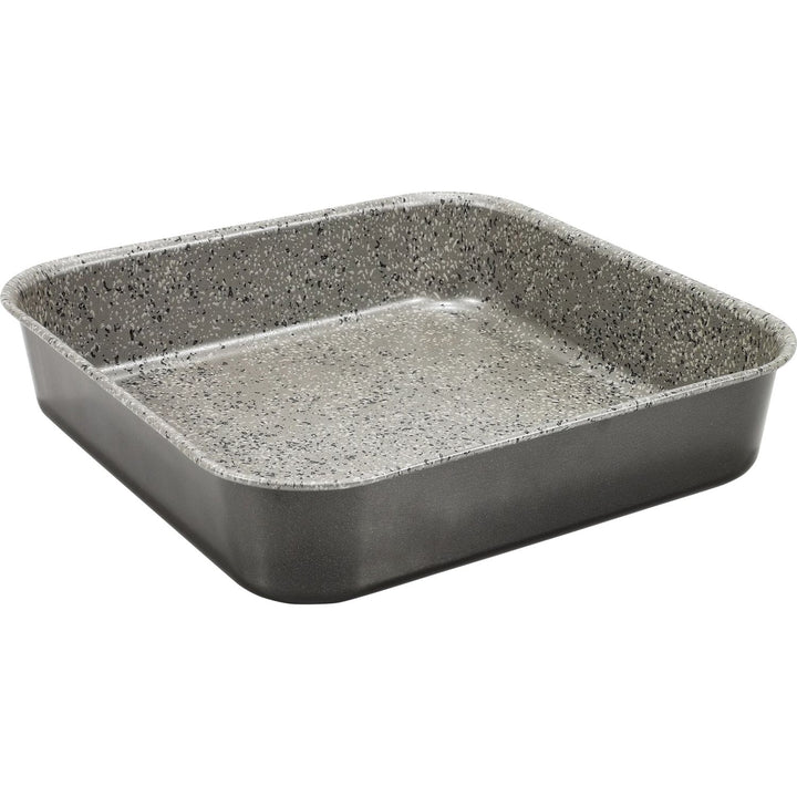 GUSTO CASA - Teglia Quadrata Alta in alluminio Linea Happy Rock - h5x25x25 cm
