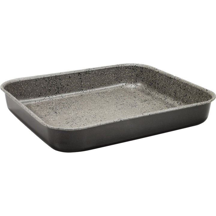 GUSTO CASA - Teglia Sfornatutto Bassa in alluminio Linea Happy Rock - h3x29x25 cm