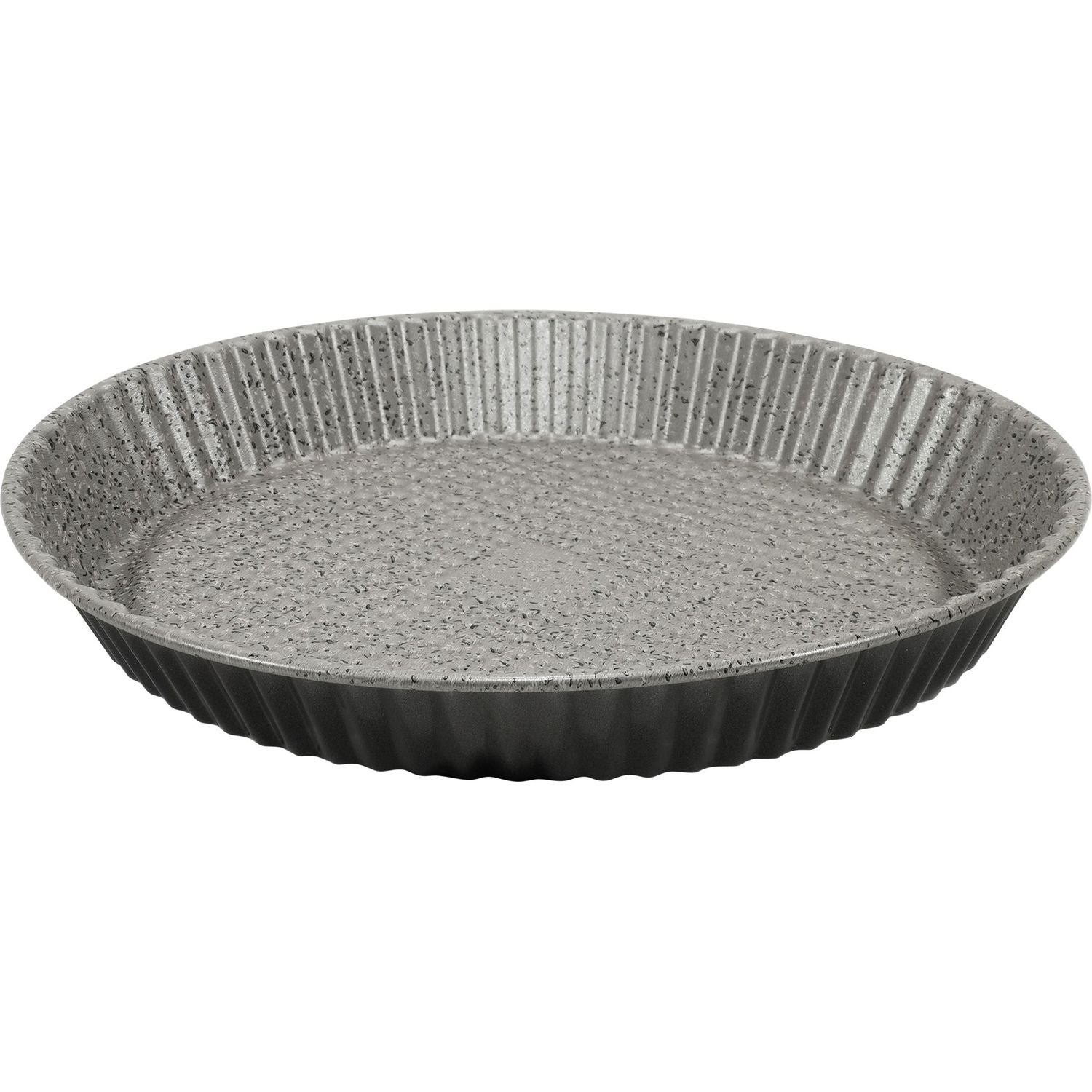GUSTO CASA - Stampo Crostata Festonata in alluminio Linea Happy Rock - h3 cm diametro 28 cm