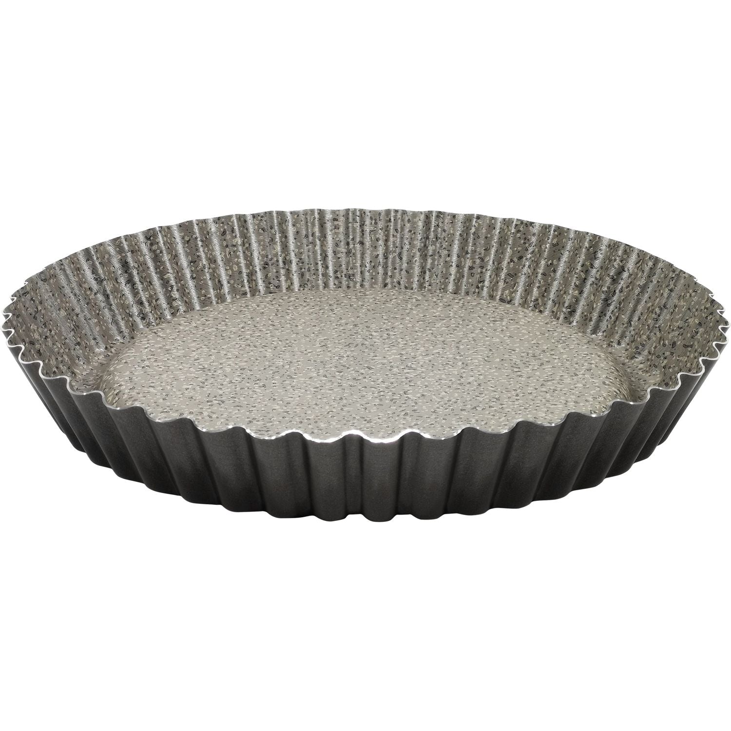 GUSTO CASA - Stampo Crostata Furba in alluminio Linea Happy Rock - h4 cm diametro 32 cm