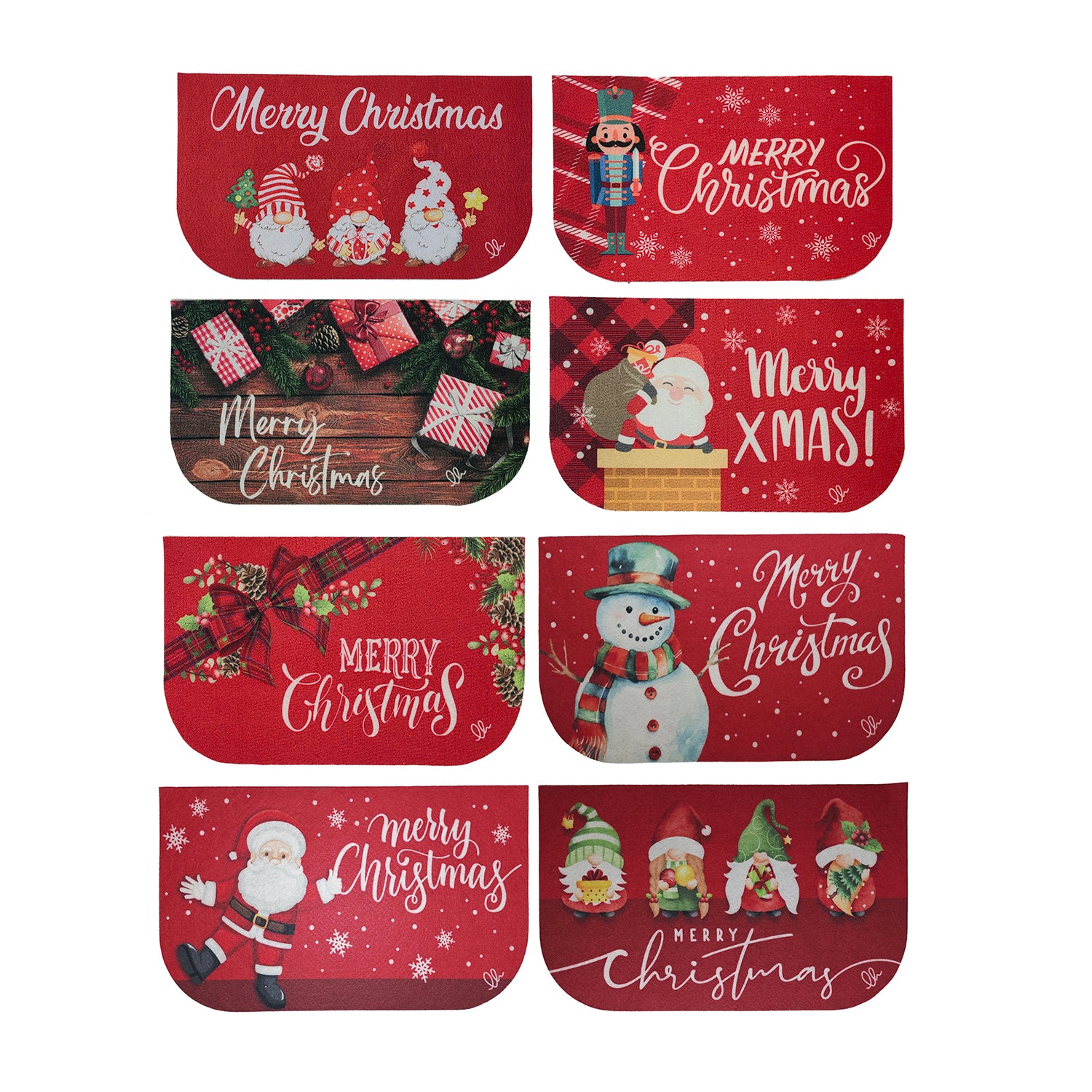 VESTIAMO CASA GRAN NATALE - Tappeto Natalizio Mezza Luna Christmas Home 40x70 cm