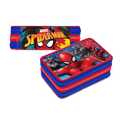 HAPPYSCHOOL - Astuccio 3 Zip Spiderman