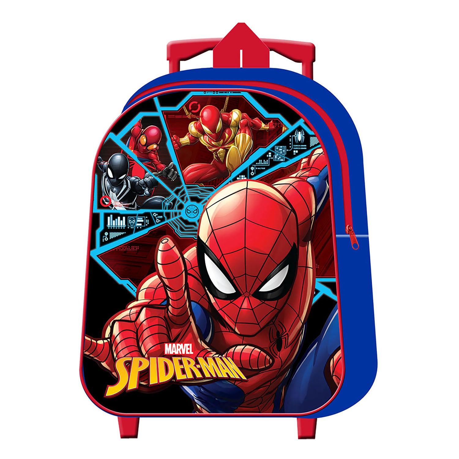 HAPPYSCHOOL - Zaino Trolley Spiderman Asilo Premium