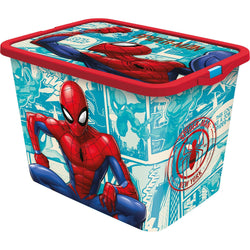 STOR - Contenitore Storage Box Spiderman Comic Book 23 litri - h27x38,7x28,7 cm