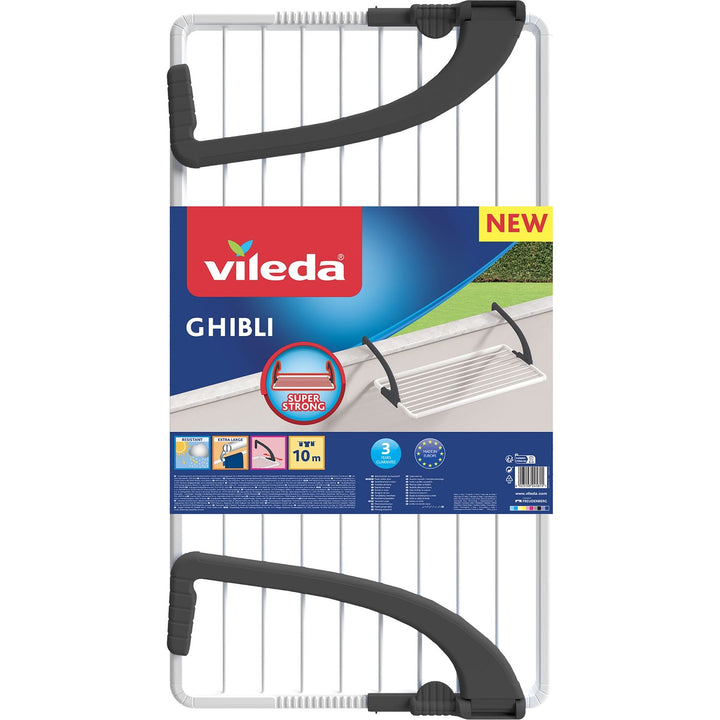 VILEDA - Stendibiancheria da balcone Ghibli - 10 metri di stenditura