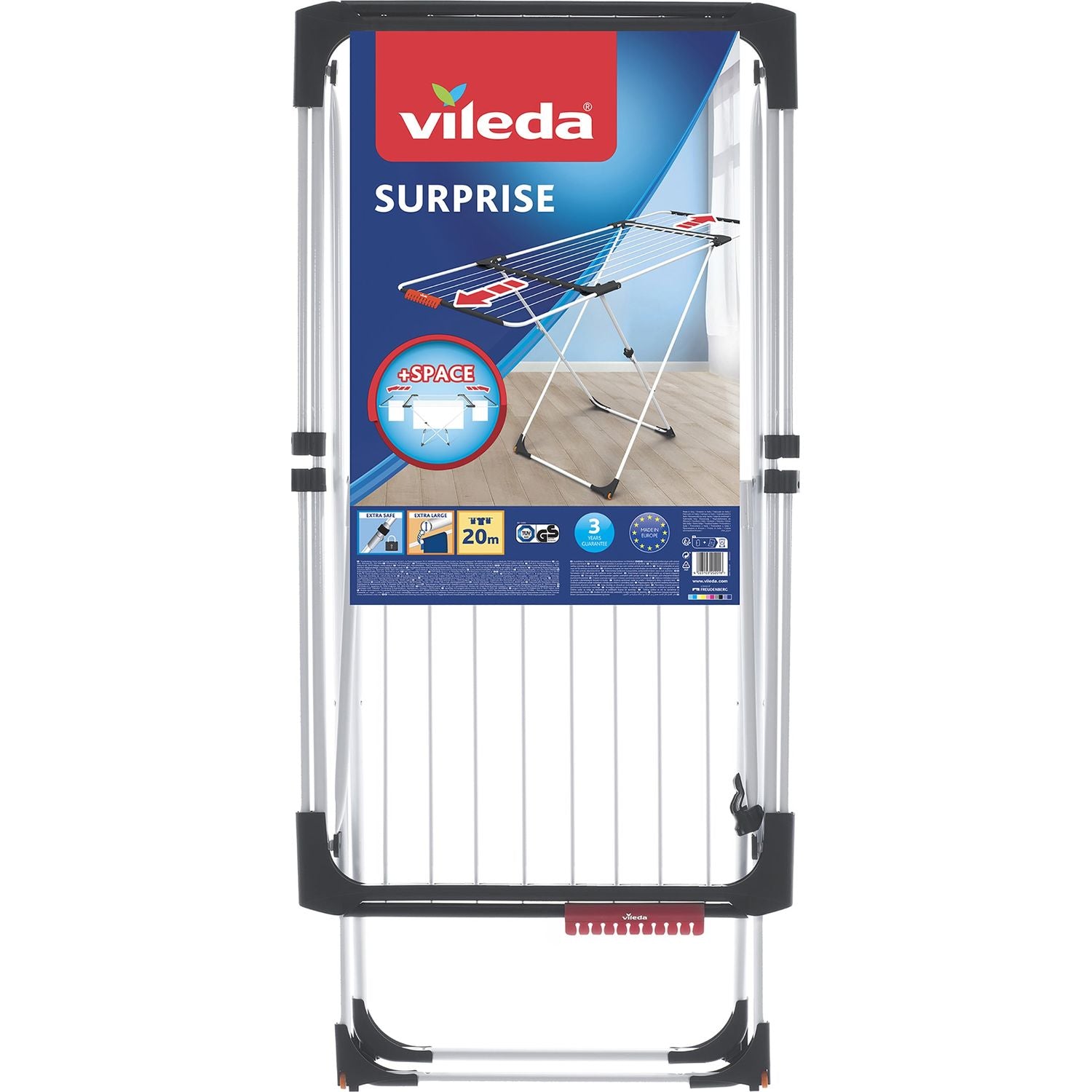 VILEDA - Stendibiancheria Surprise - 20 metri di stenditura