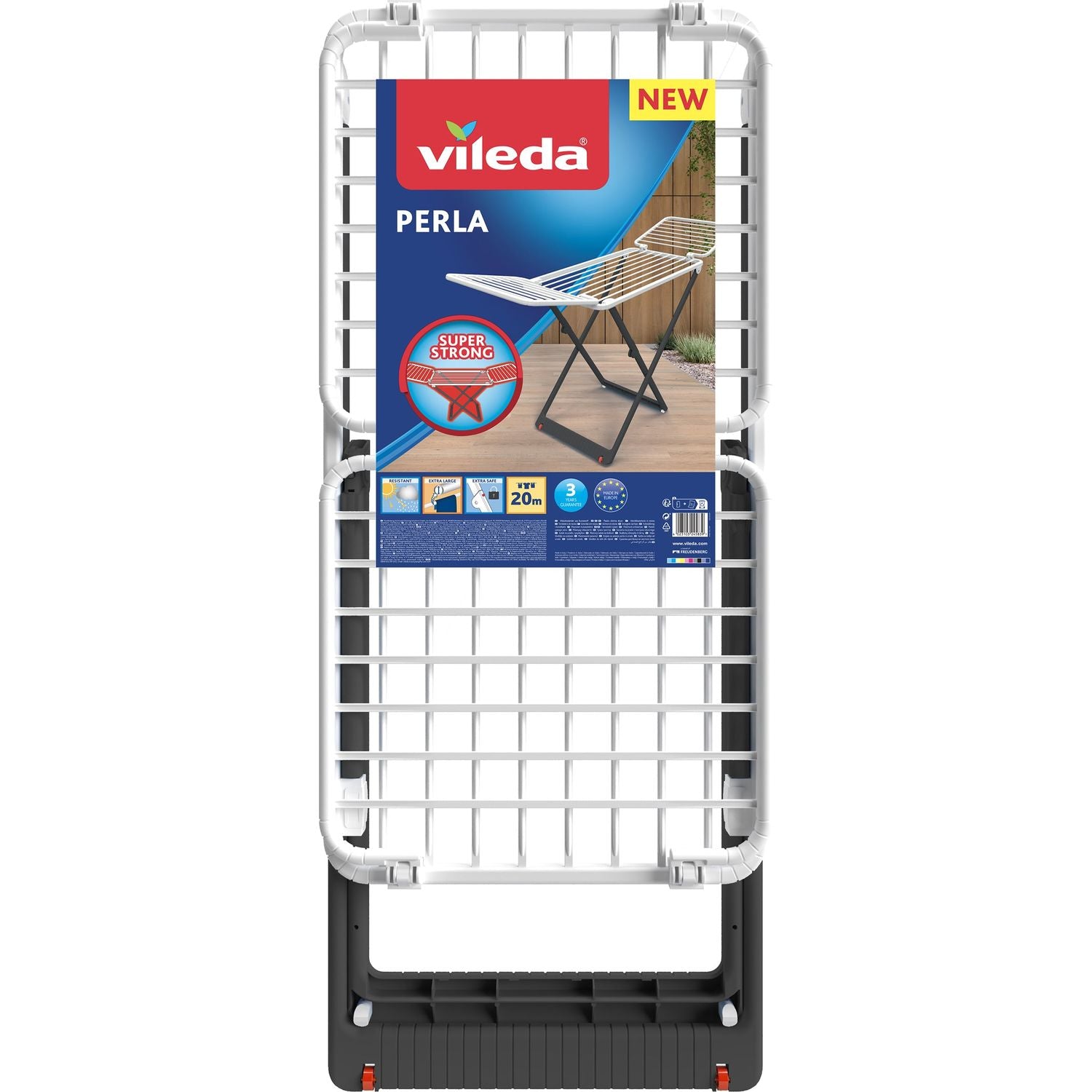 VILEDA - Stendibiancheria Perla da esterno in resina - 20 metri di stenditura