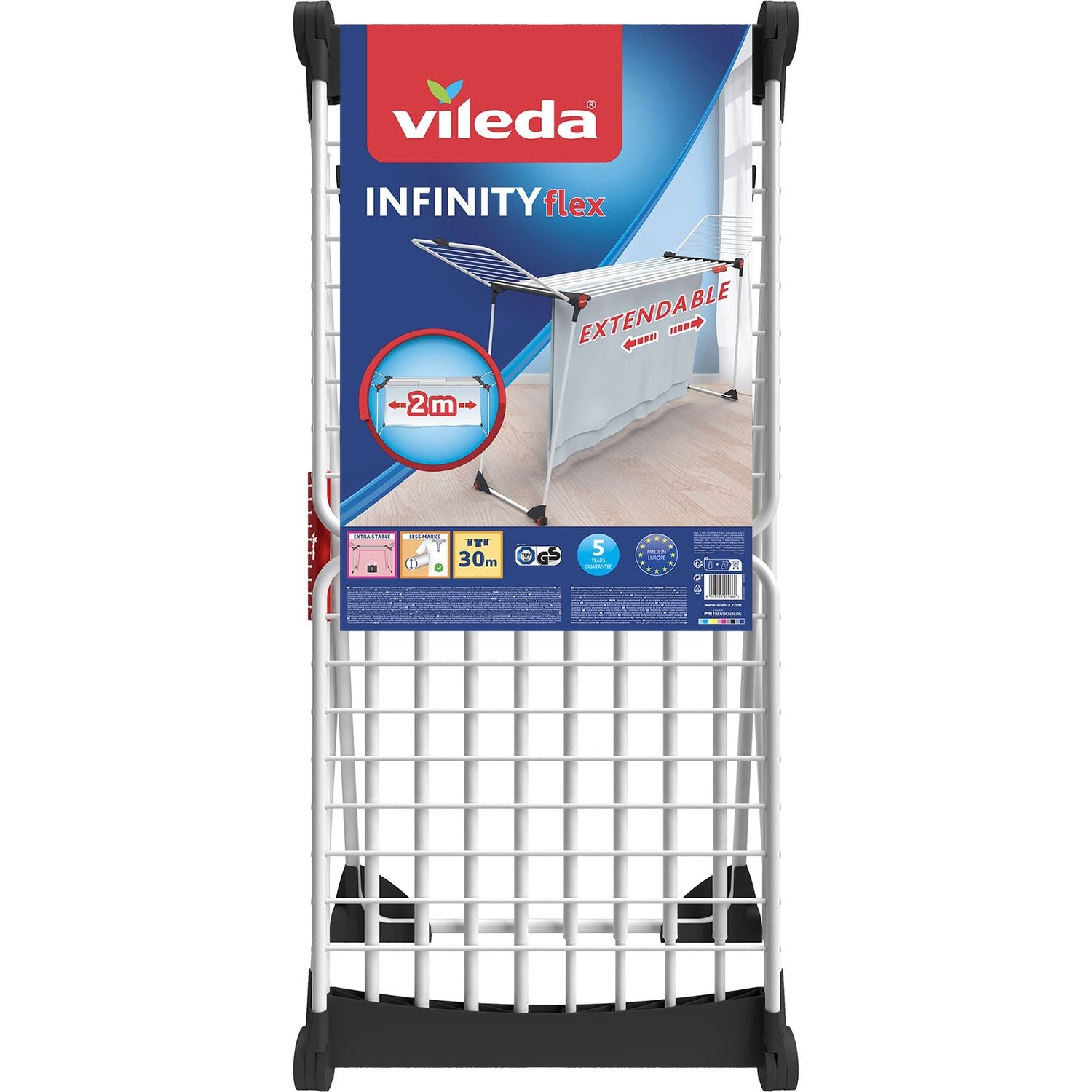VILEDA - Stendibiancheria Estensibile Infinity Flex - 30 metri di stenditura
