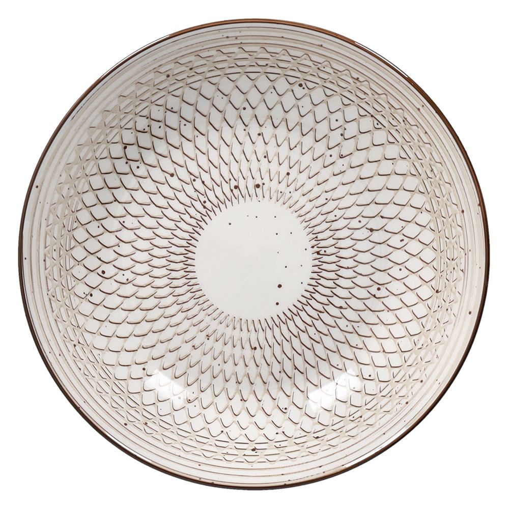 TOGNANA - Servizio di piatti Shanty in porcellana Marrone Linea Madison - set 18 pezzi