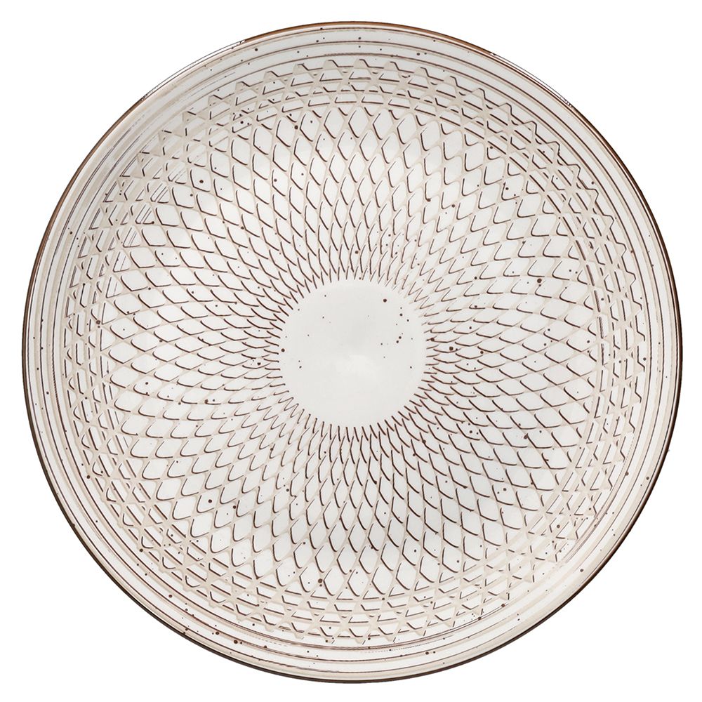 TOGNANA - Servizio di piatti Shanty in porcellana Marrone Linea Madison - set 18 pezzi