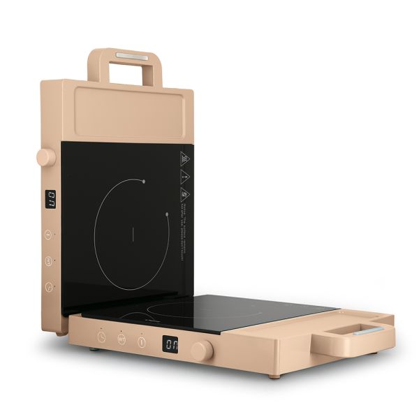 TOGNANA - Doppia piastra a induzione portatile Champagne 3500 Watt