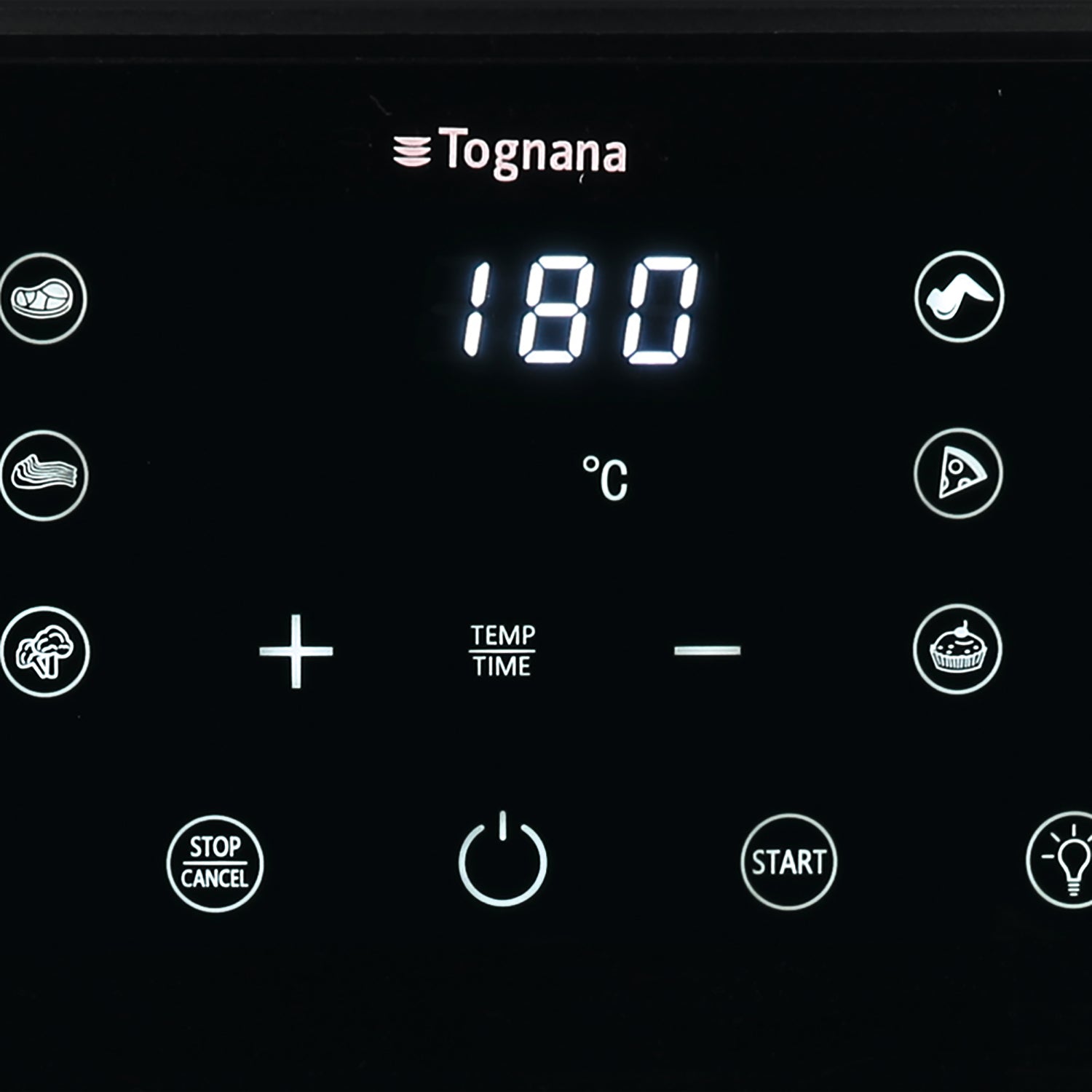 TOGNANA - Friggitrice ad aria 10 Litri Linea Iridea 2000 Watt