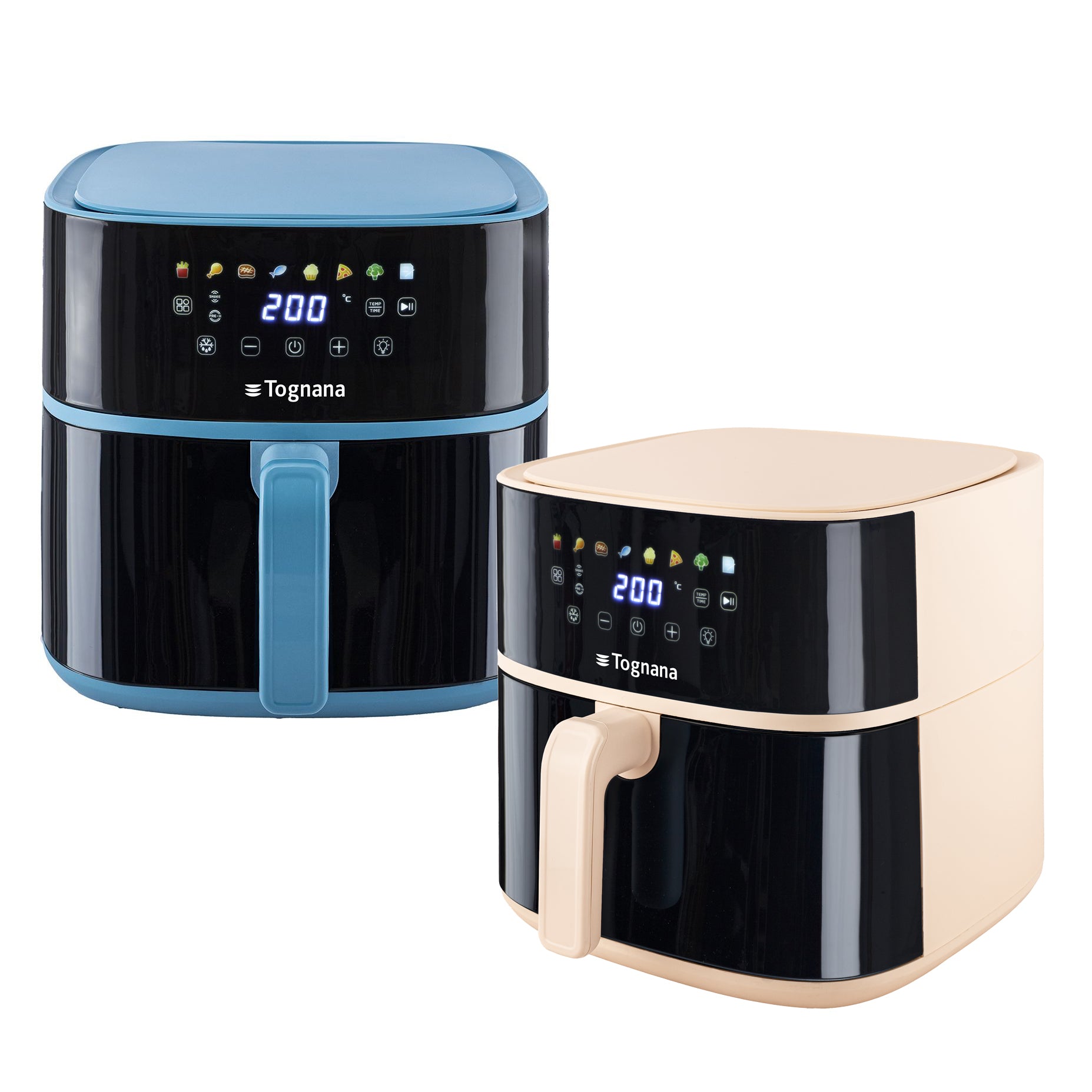 TOGNANA - Friggitrice ad aria 8 Litri Linea Iridea 2000 Watt