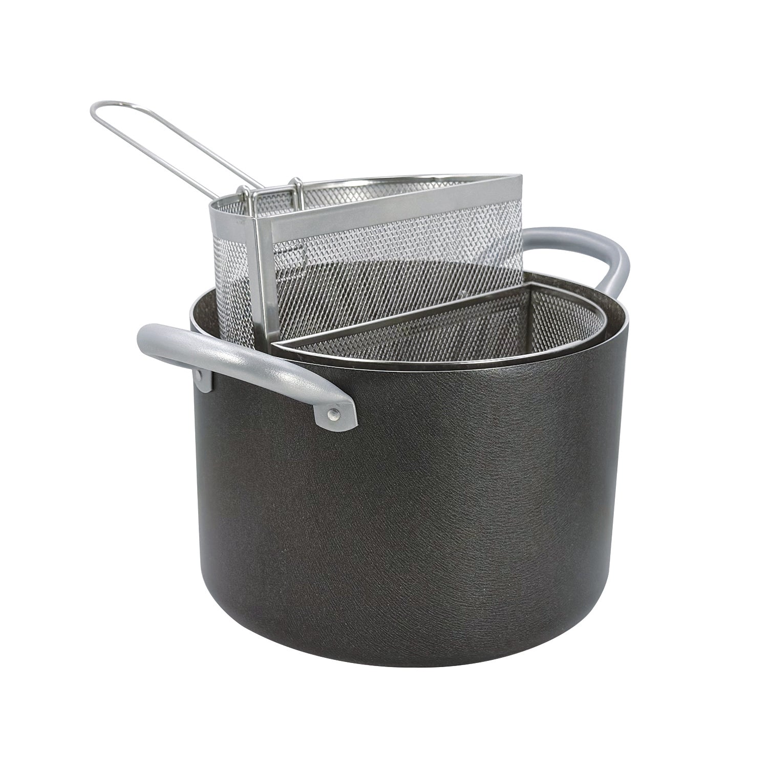 MAMÙ - Pentola Multiuso con Doppio Cestello Divisorio in Alluminio diametro 24 cm