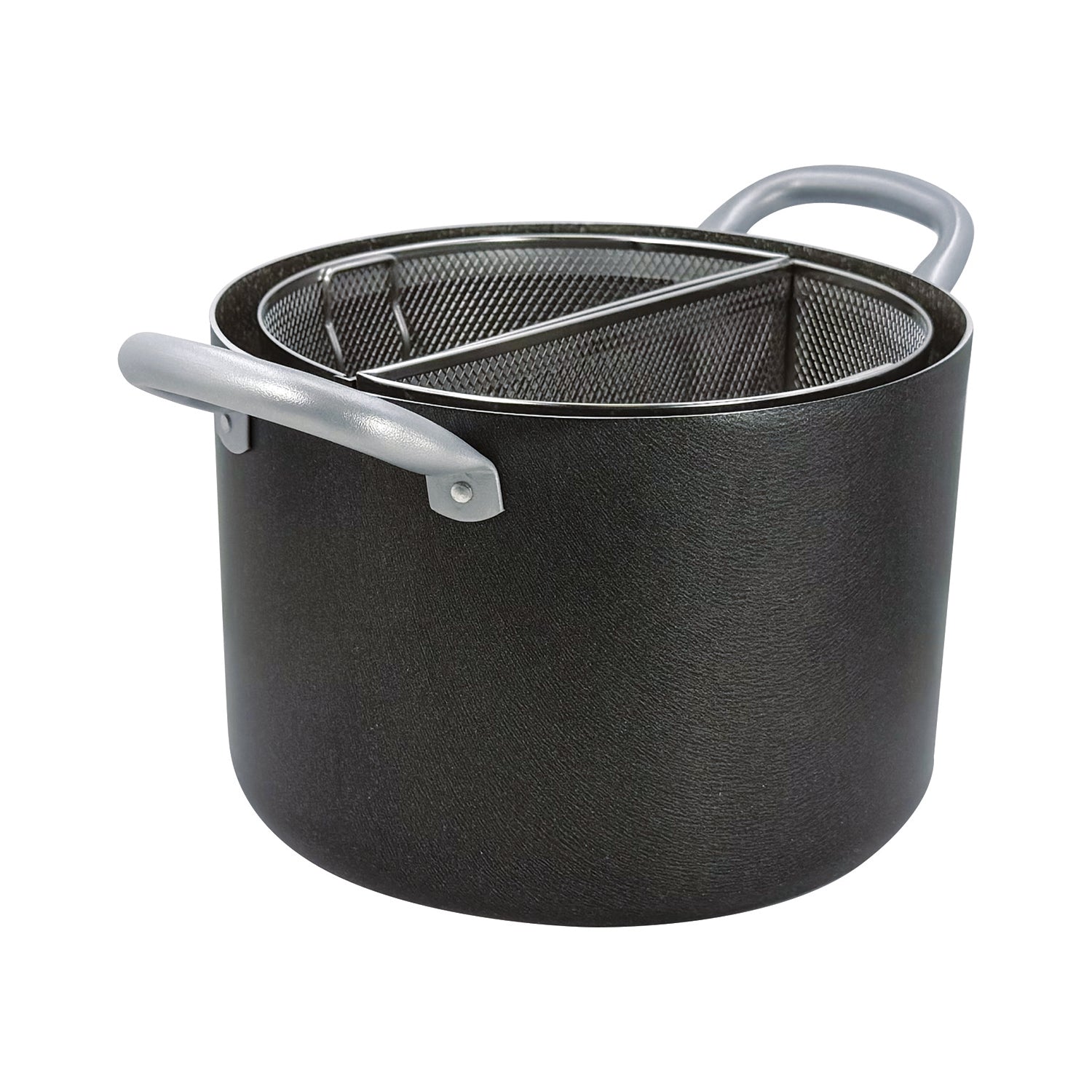 MAMÙ - Pentola Multiuso con Doppio Cestello Divisorio in Alluminio diametro 24 cm