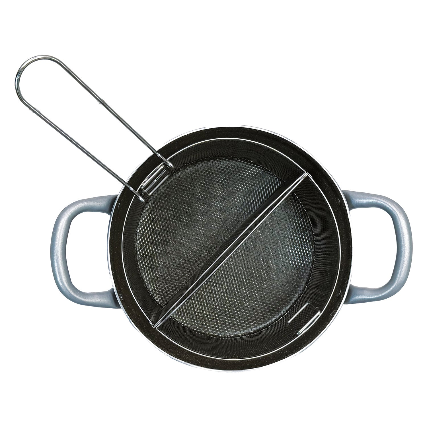 MAMÙ - Pentola Multiuso con Doppio Cestello Divisorio in Alluminio diametro 24 cm