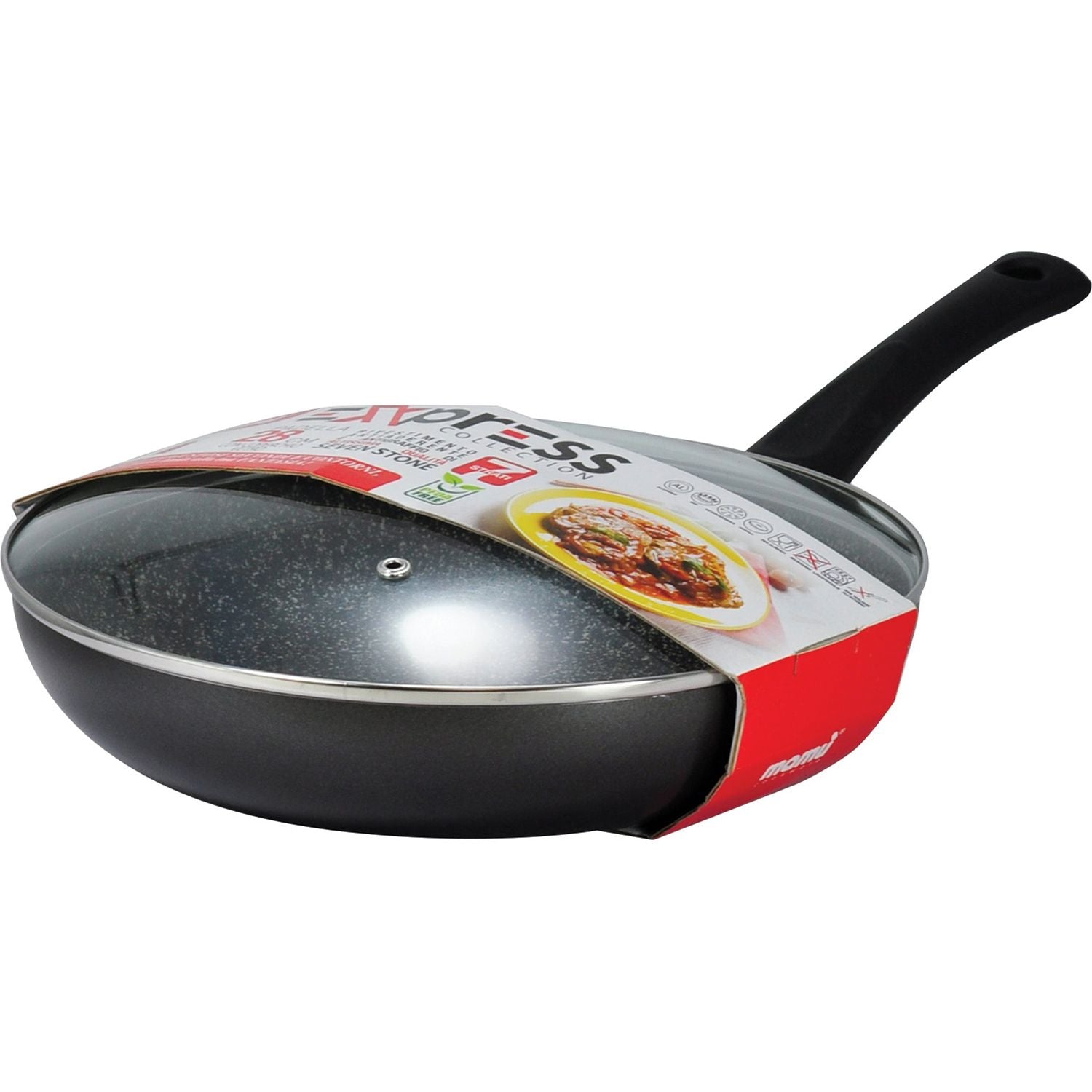 MAMÙ - Padella con coperchio Linea Express diametro 28 cm