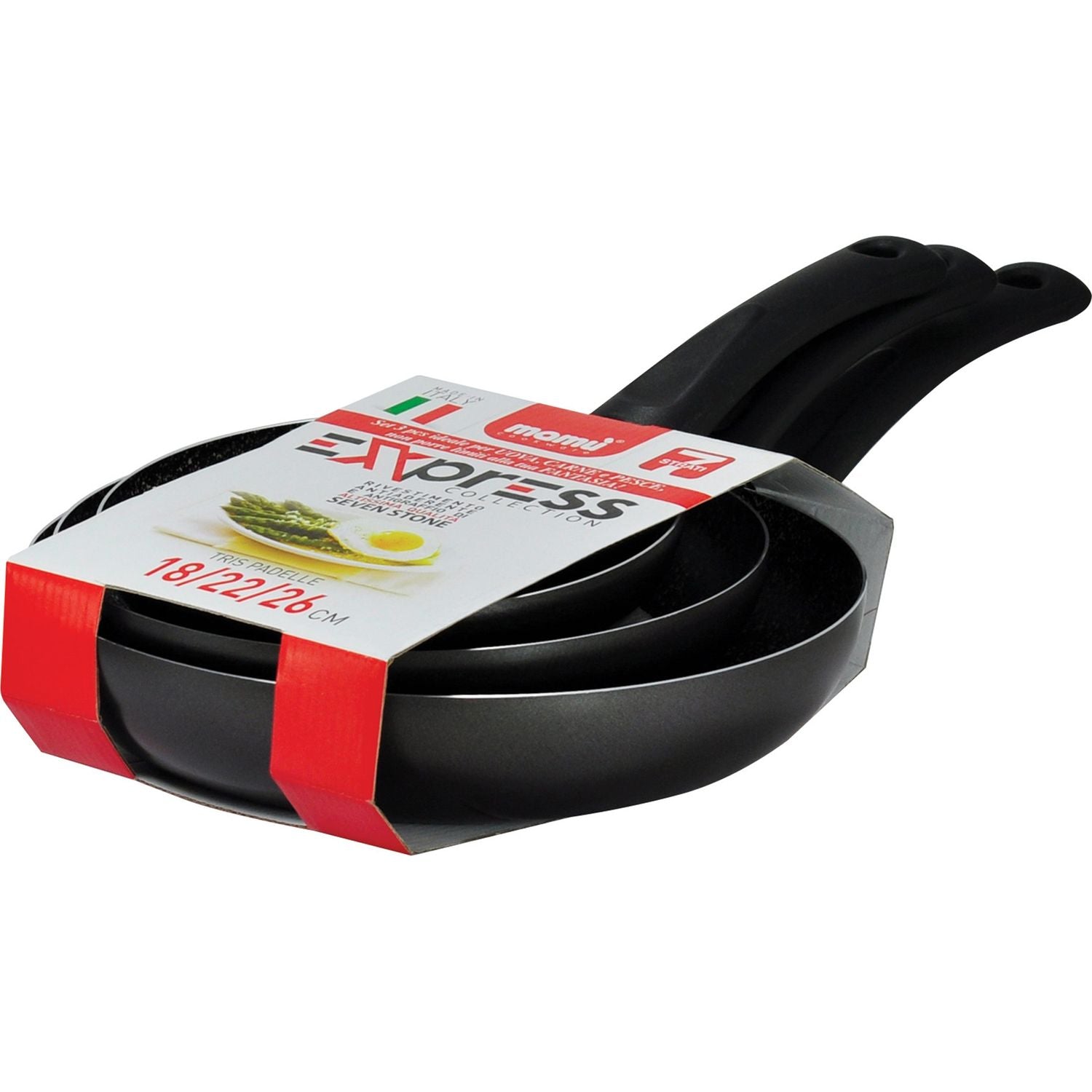 MAMÙ - Padella set 3 pezzi Linea Express diametro 18/22/26 cm