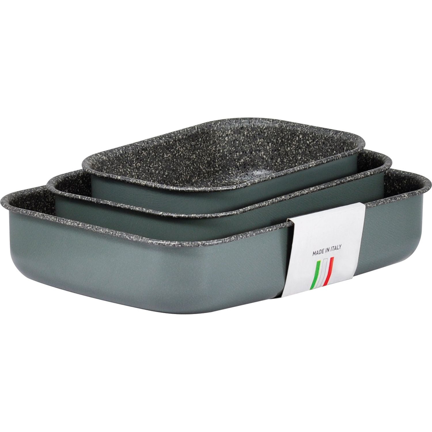 MAMÙ - Teglia Lasagnera set 3 pezzi Linea Jet 20/25/30 cm