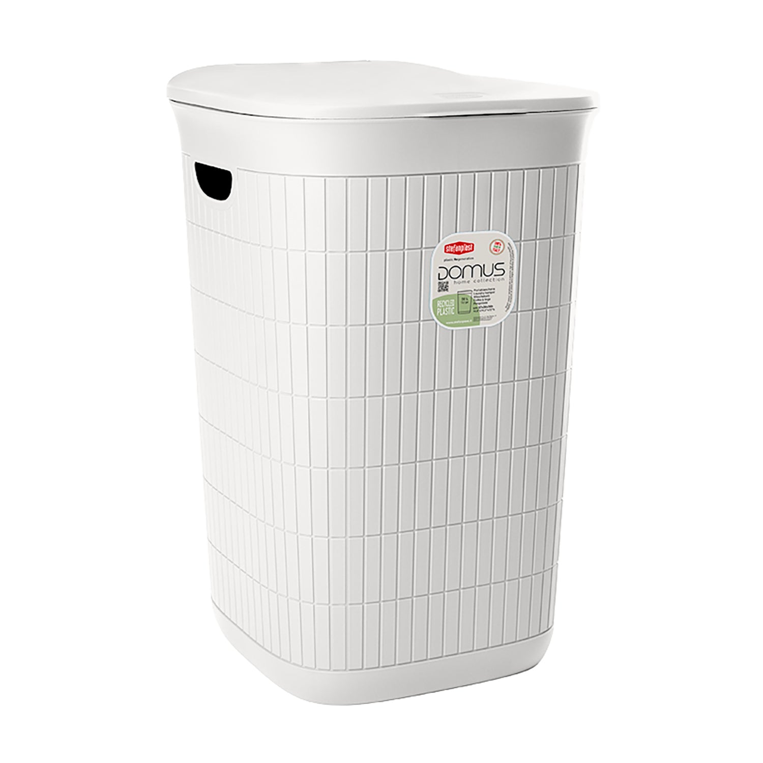 STEFANPLAST - Portabiancheria Linea Domus Bianco 50 litri - h56x37x36 cm