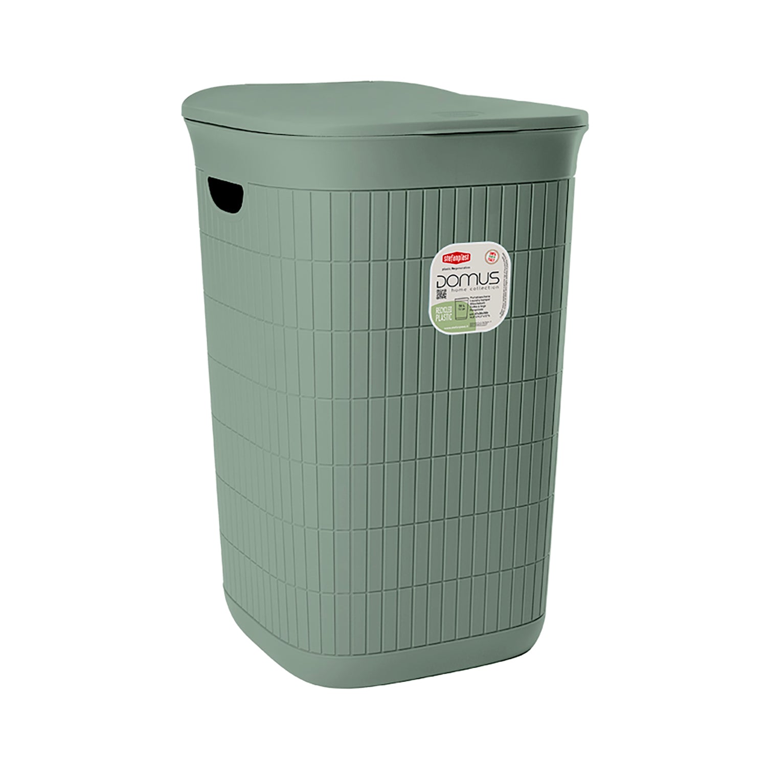 STEFANPLAST - Portabiancheria Linea Domus Verde 50 litri - h56x37x36 cm