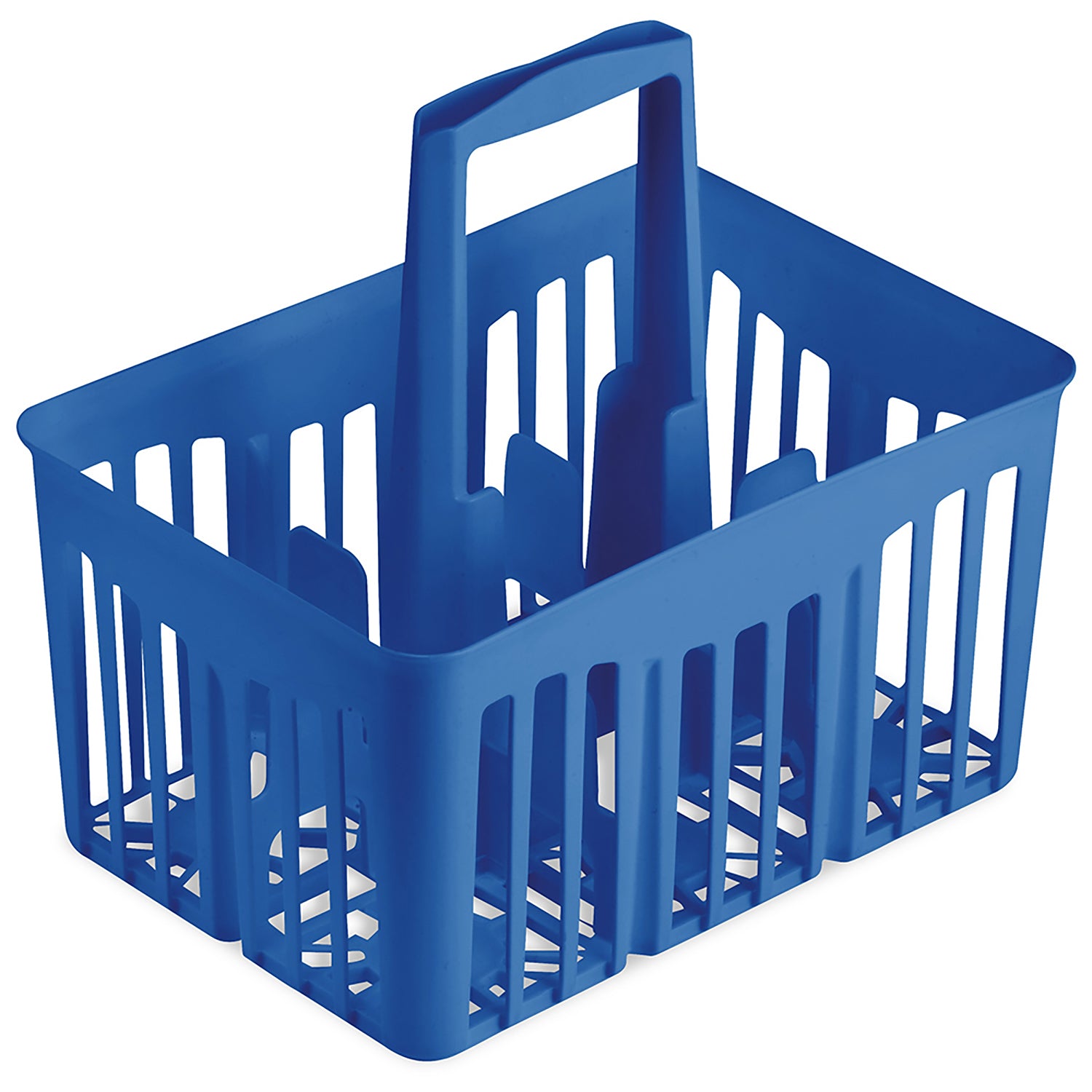 STEFANPLAST - Cestello Portabottiglie 6 Posti Blu con Manico