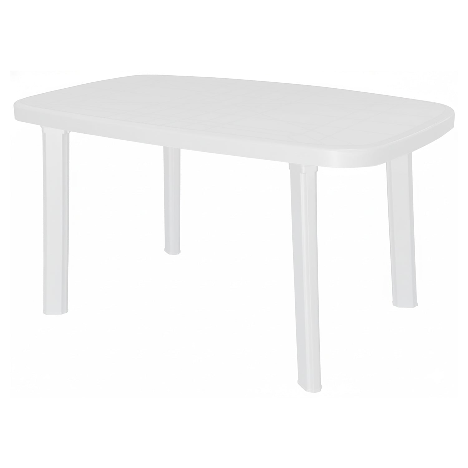 GRANDSOLEIL - Tavolo Ovale Saint Moritz in Polipropilene Bianco 140x85 cm