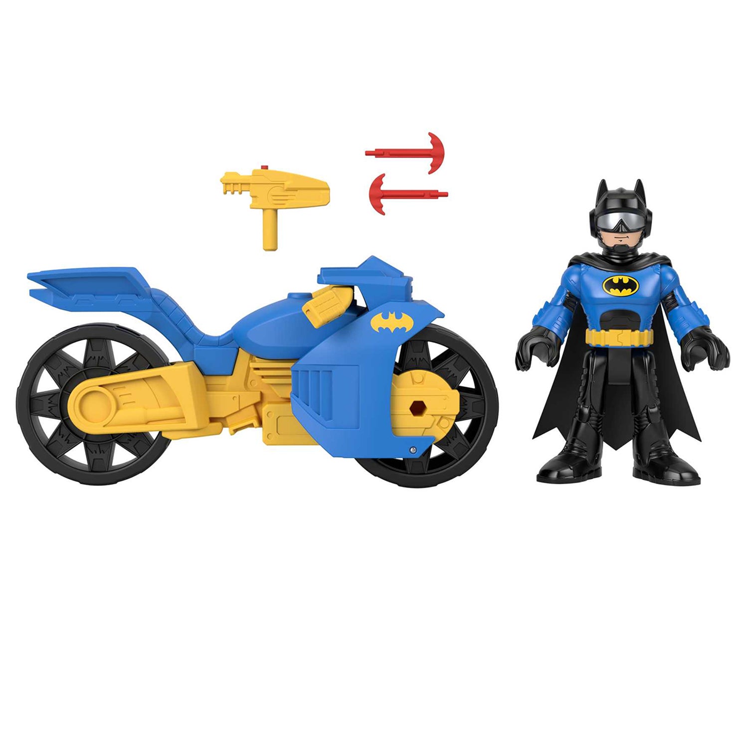 FISHER PRICE - Imaginext DC Super Friends Batcyle XL & Batman