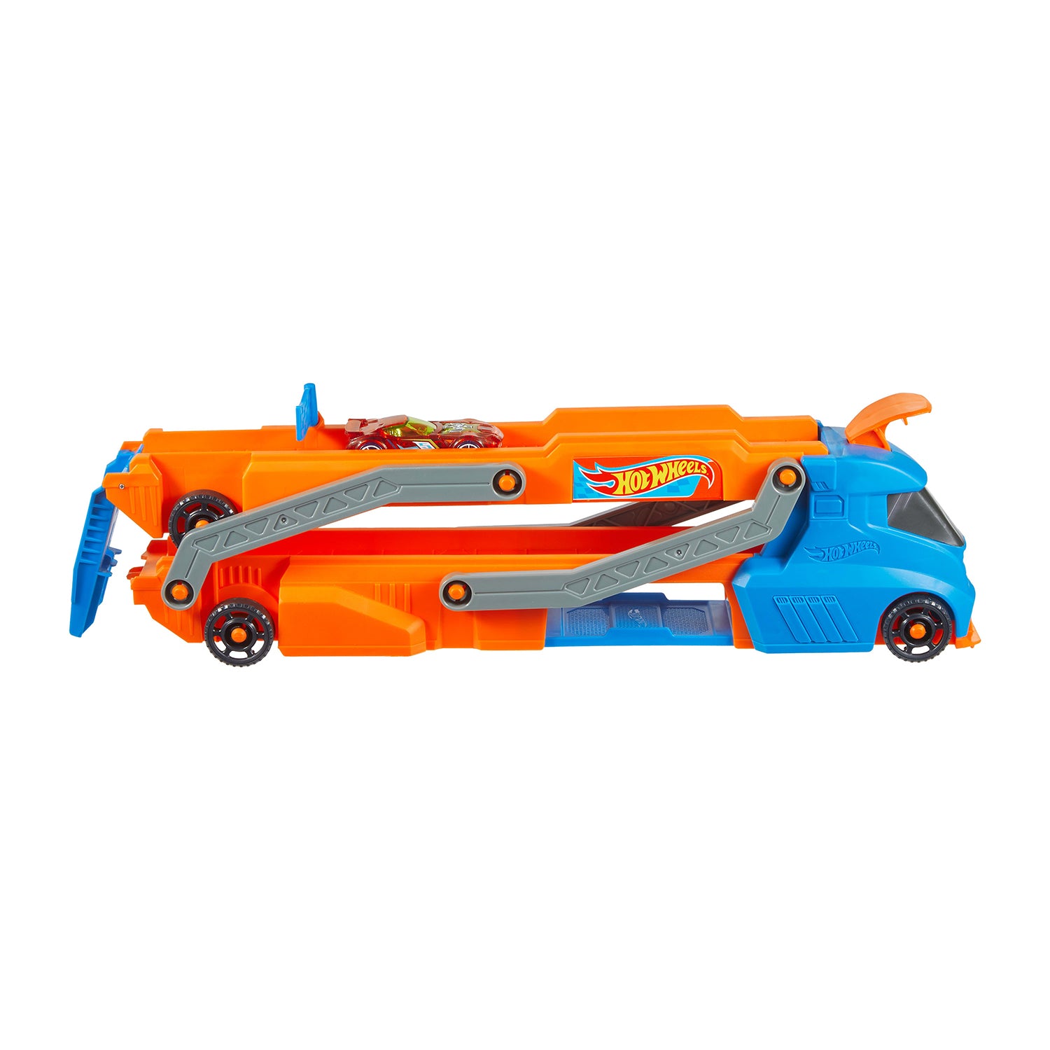 MATTEL - Hot Wheels City Speed Track Transporter Camion Pista con Lanciatore