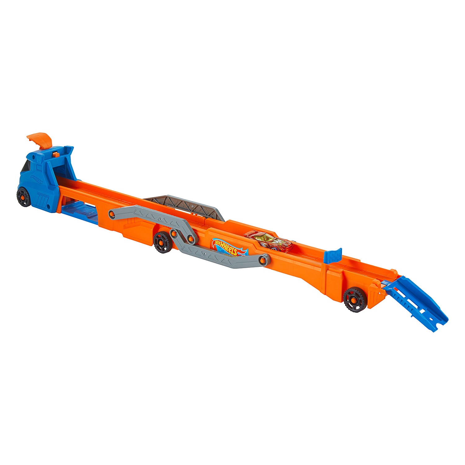 MATTEL - Hot Wheels City Speed Track Transporter Camion Pista con Lanciatore