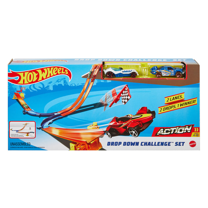 MATTEL - Hot Wheels Piste per Macchinine da Rally, Playset con Due Veicoli Assortiti