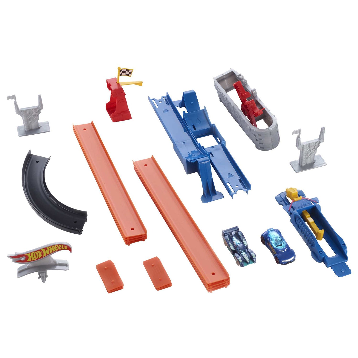 MATTEL - Hot Wheels Piste per Macchinine da Rally, Playset con Due Veicoli Assortiti