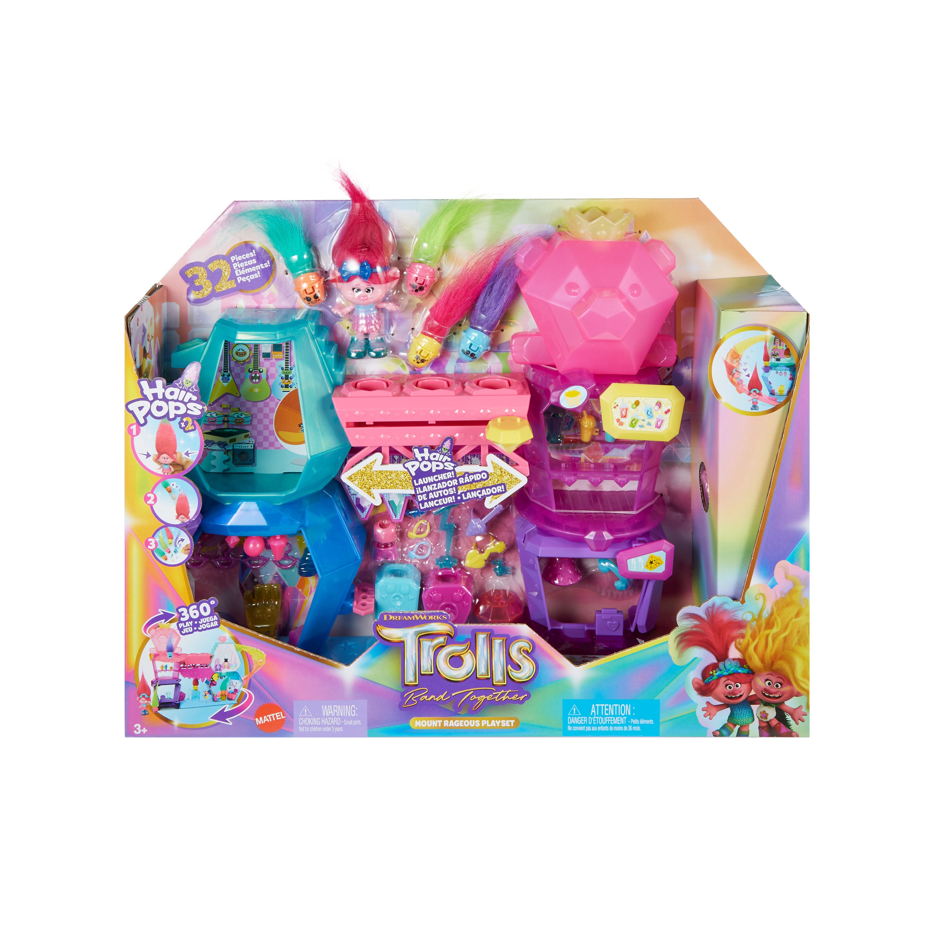 MATTEL - Trolls Tutti Insieme Playset Mount Rageous