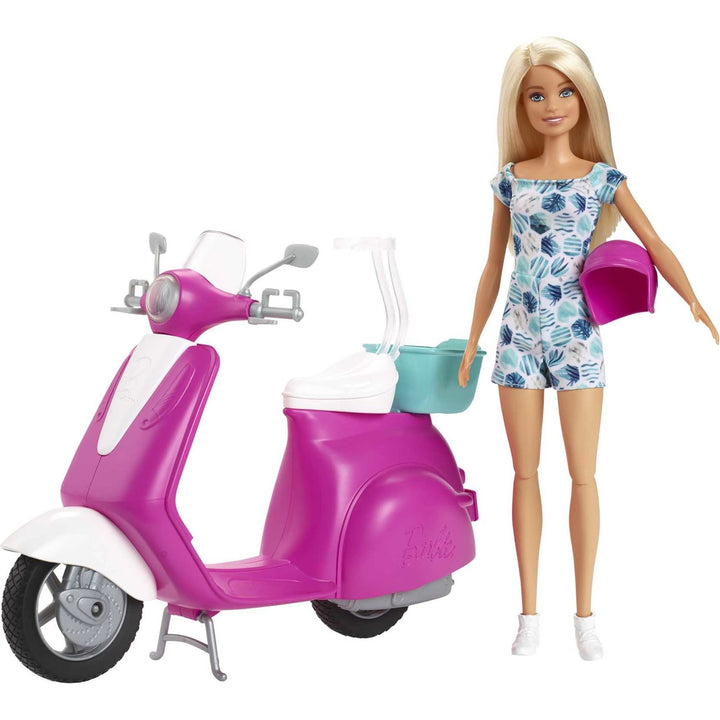 MATTEL - Barbie Bambola con lo scooter