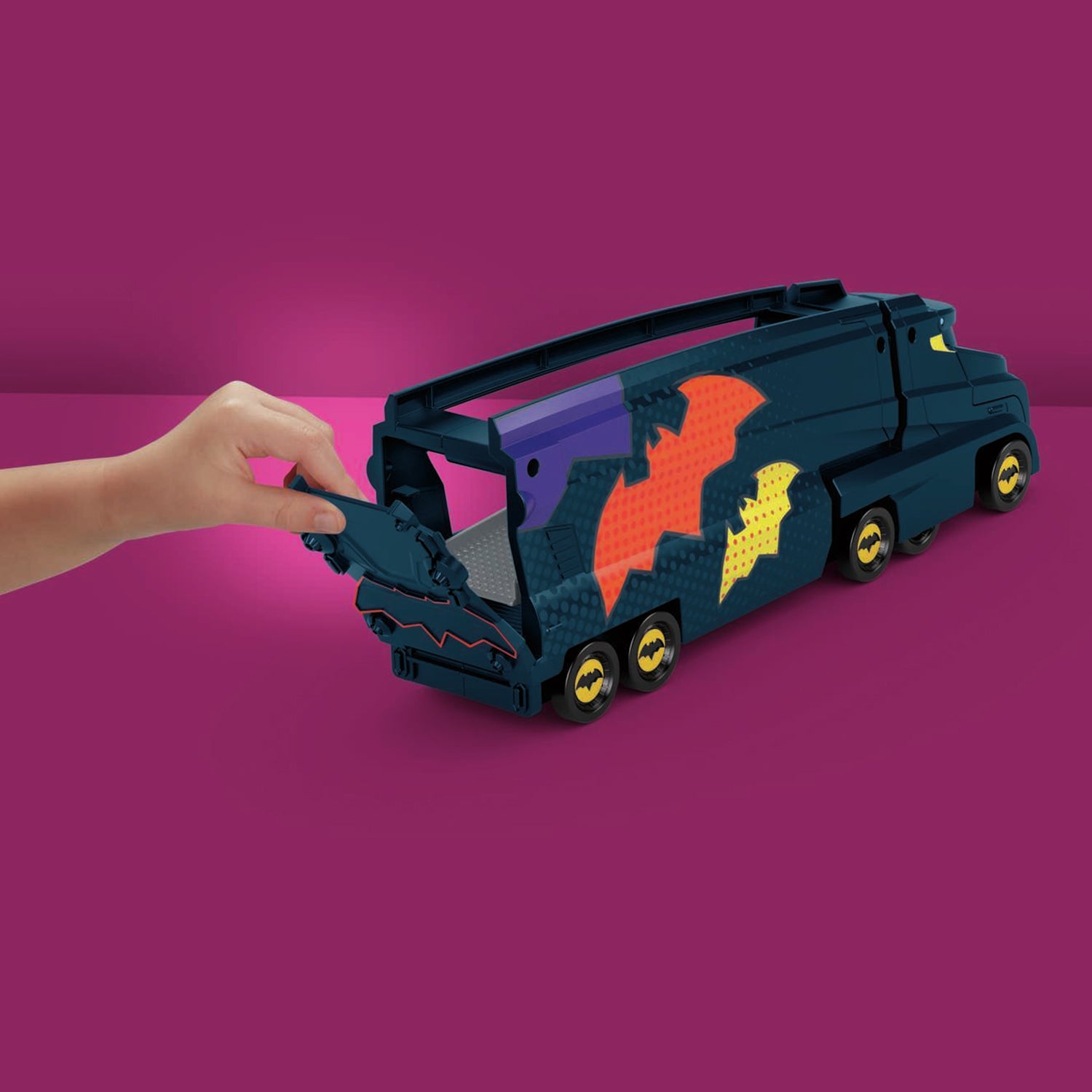 FISHER PRICE - Batwheels Bat-Autotreno con Bam Batmobile