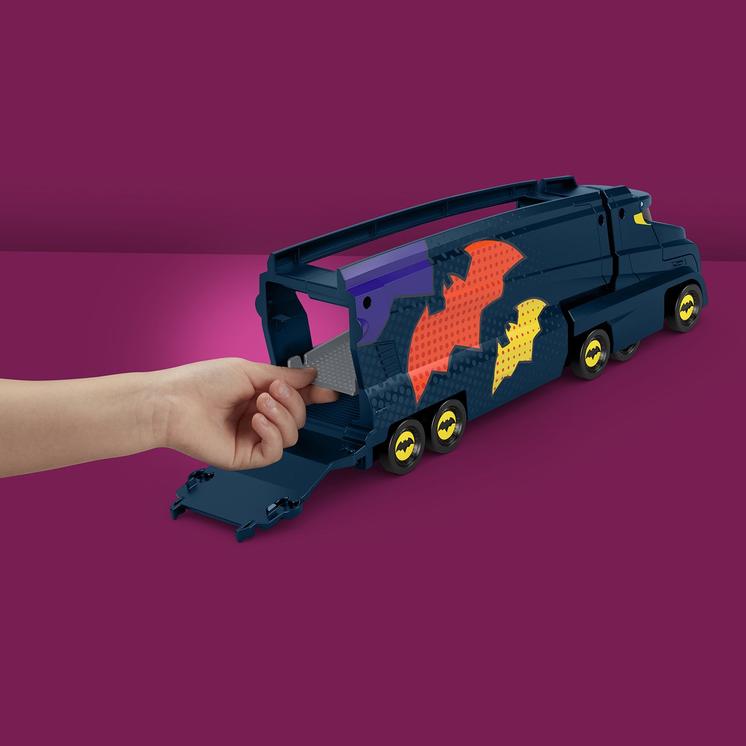 FISHER PRICE - Batwheels Bat-Autotreno con Bam Batmobile