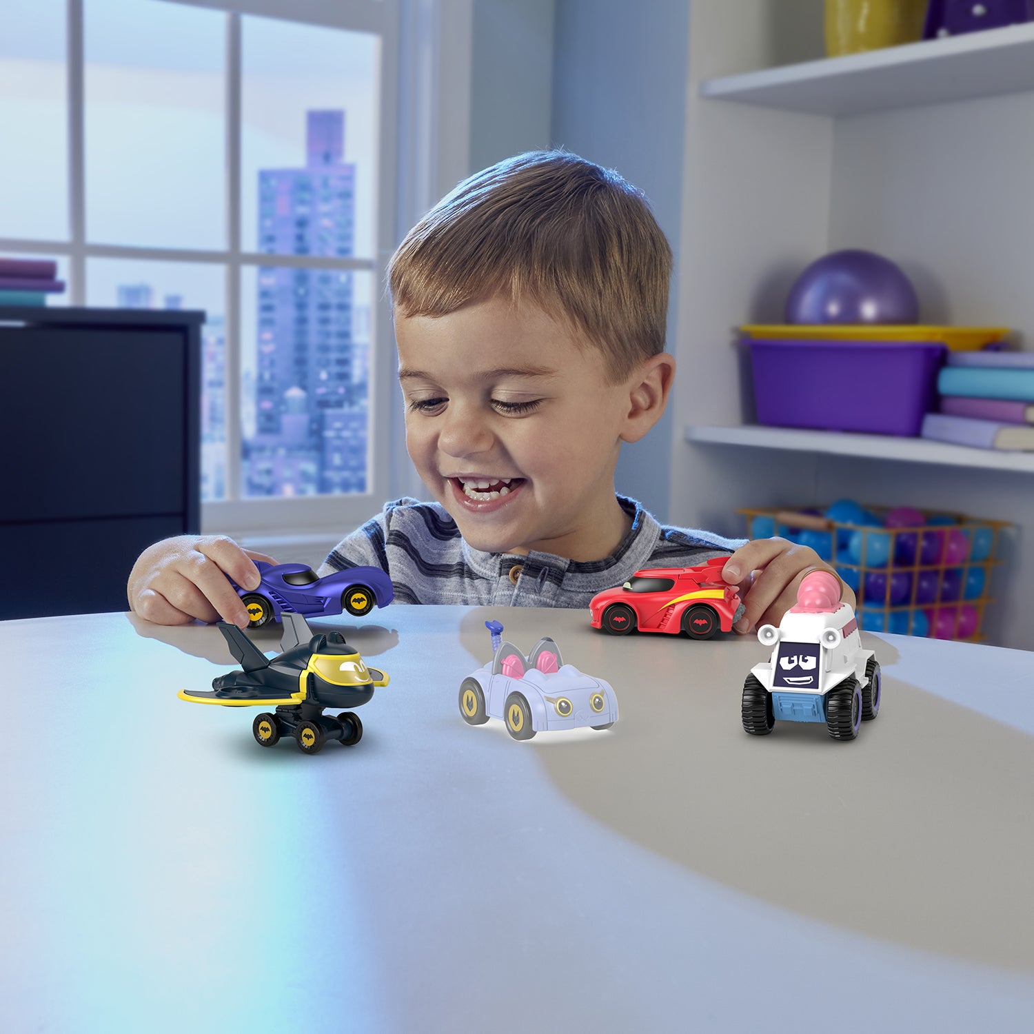 FISHER PRICE - Batwheels Bat-Autotreno con Bam Batmobile