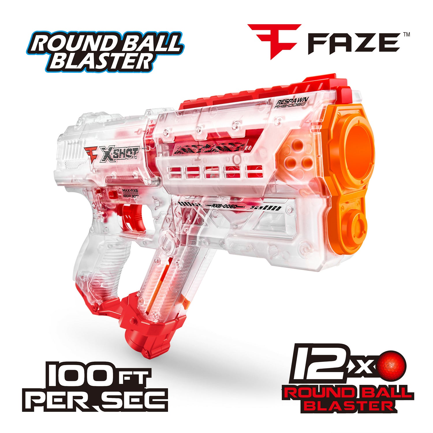 ZURU - XShot Faze Respawn Blaster con 12 Colpi inclusi