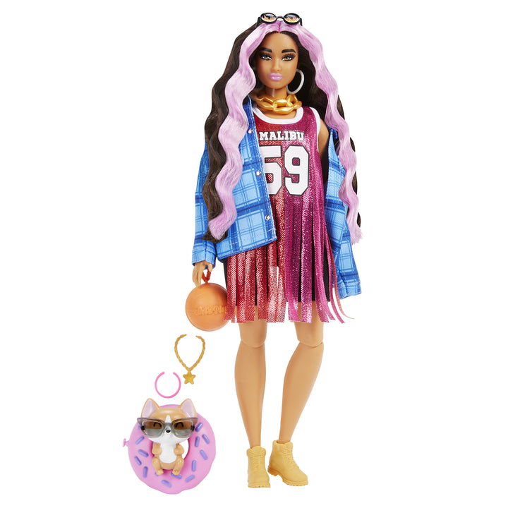 MATTEL - Barbie Extra Bambola Giacca A Quadri