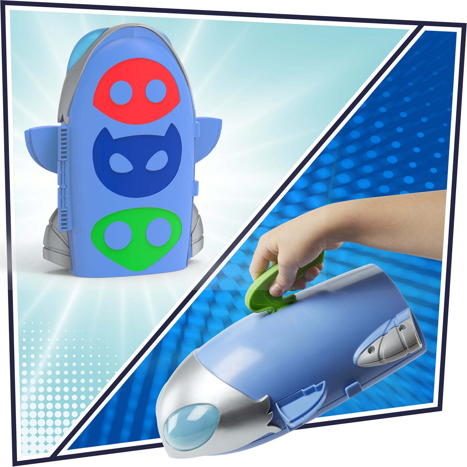 HASBRO - PJ Masks Super pigiamini Quartier Generale 2 in 1 HQ