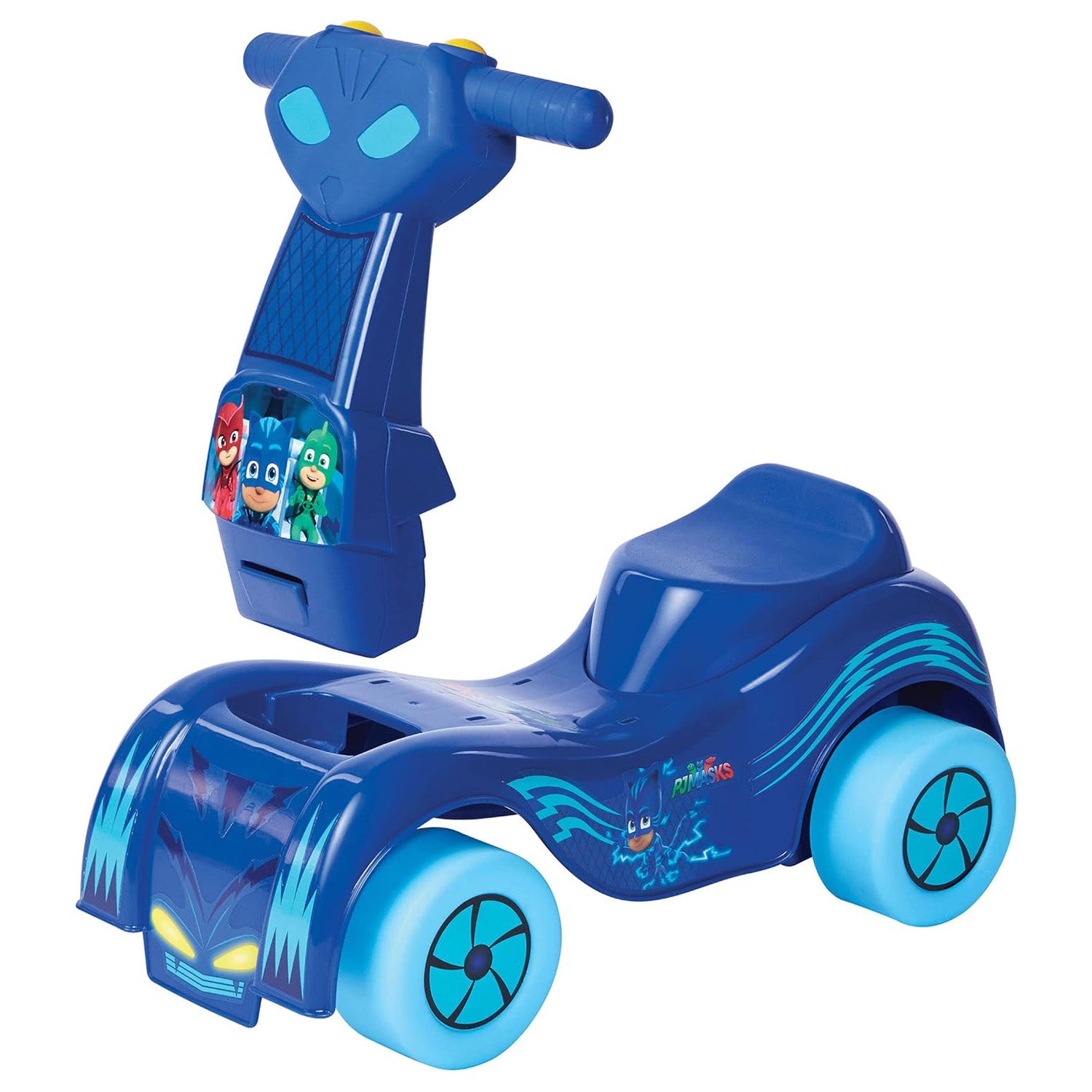 JAKKS - Veicolo Cavalcabile PJ Masks con suoni Catboy Cat Car Ride-On