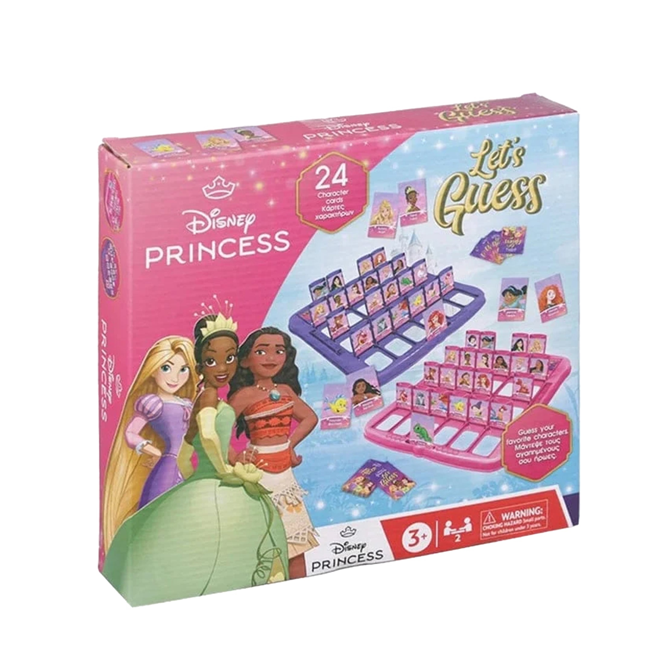 DIAKAKIS - Disney Princess Let's Guess Gioco Indovina il Personaggio con 24 Carte 3+ Anni