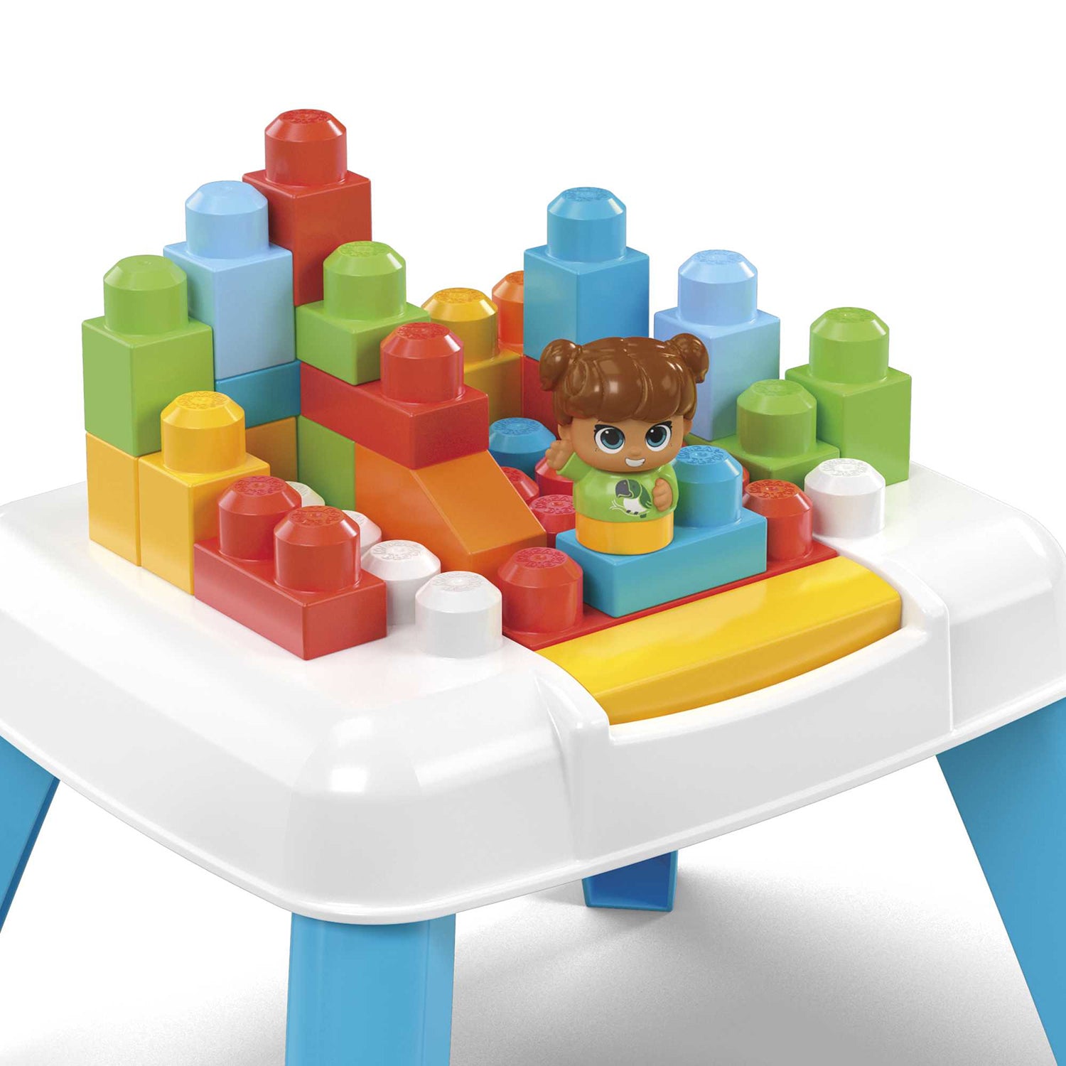 FISHER PRICE - Mega Bloks Tavolo Costruzioni Bimbi 1+ con Blocchi e Personaggio