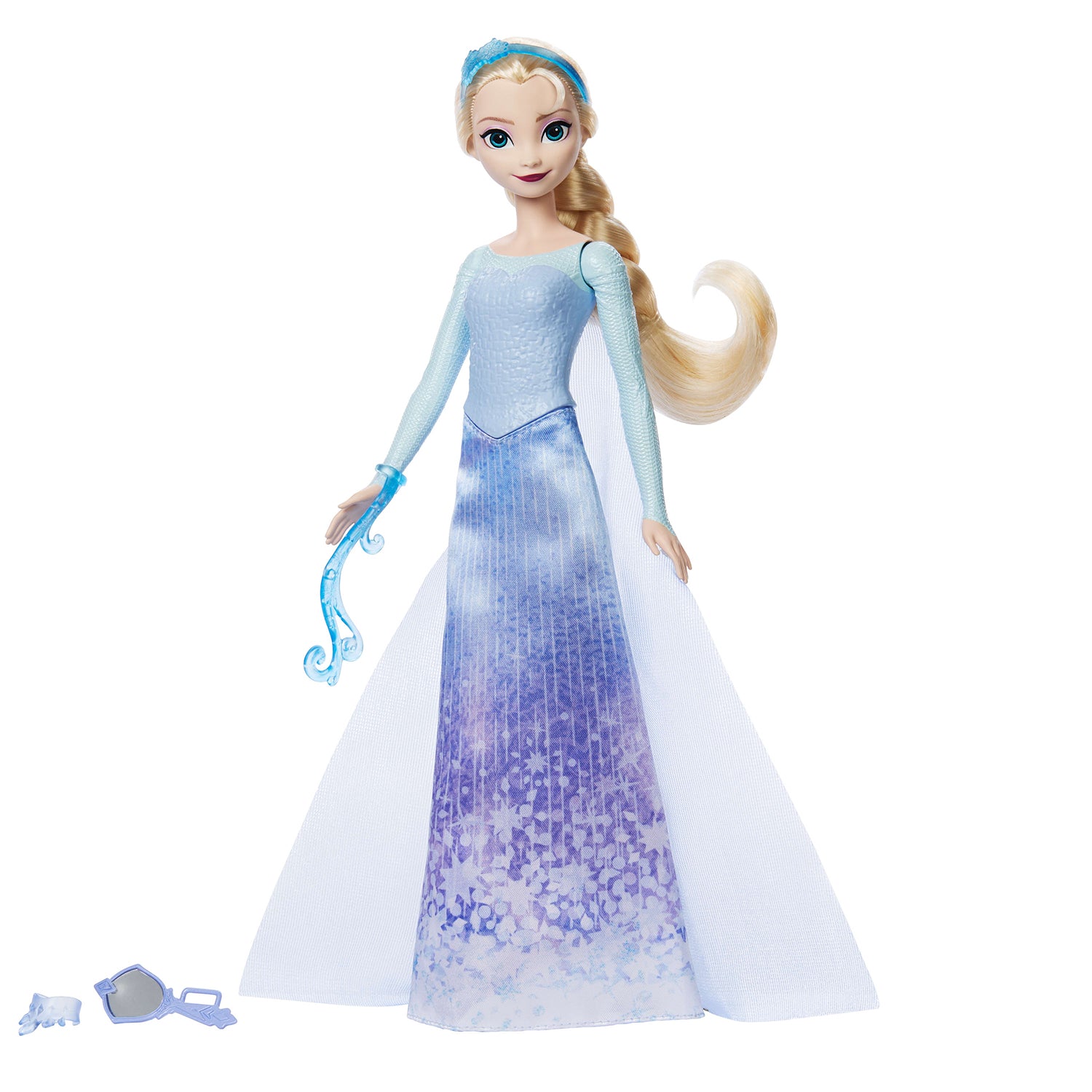 MATTEL - Disney Frozen Spin & Reveal Elsa Bambola con 11 Sorprese e Accessori